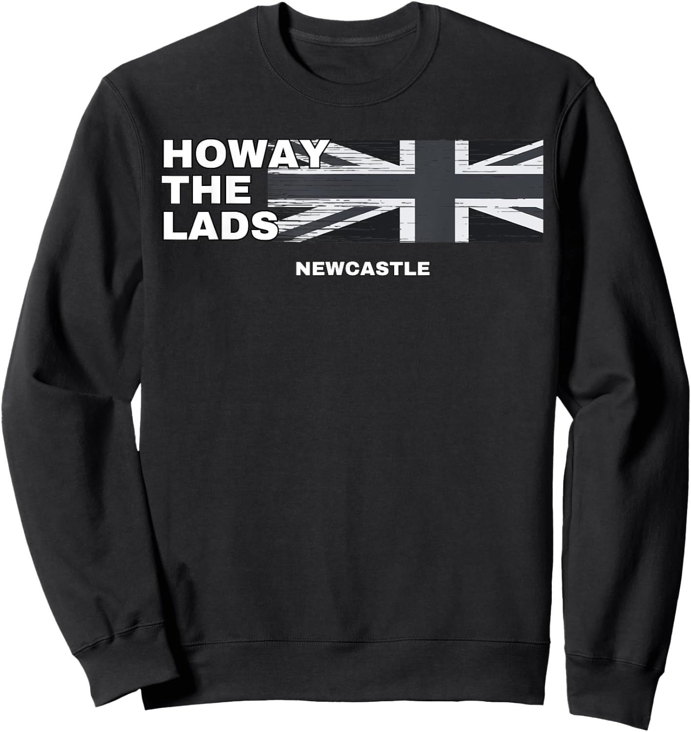 Howay The Lads Newcastle Geordie Fan Football Newcastle Sweatshirt - Sweatshirt | Black