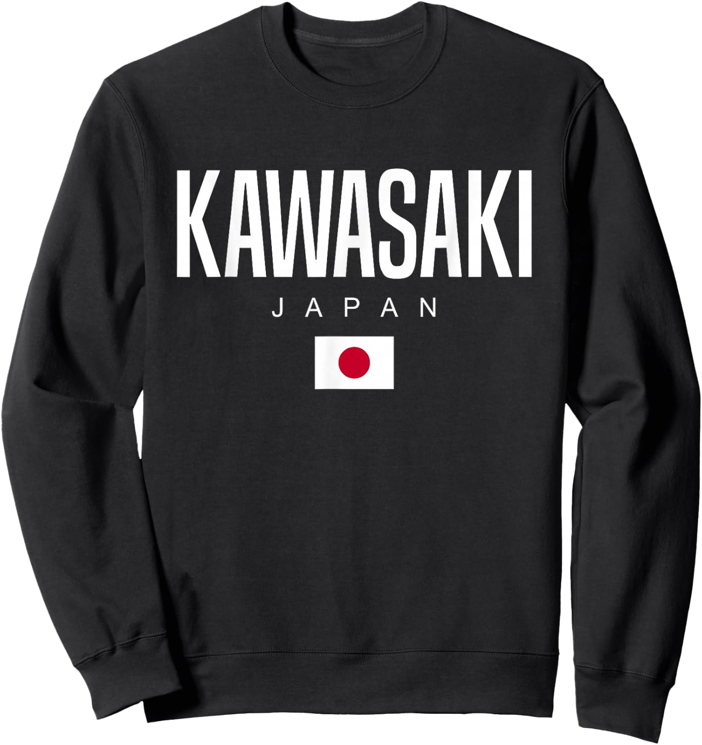 Cities of Japan Kawasaki Japan Black -Kids Cotton 100% Polyester 0% Small Short Sleeve Classic Fit Lightweight, Classic fit, Double-needle sleeve and bottom hem Sweatshirt - Sweatshirt | Black