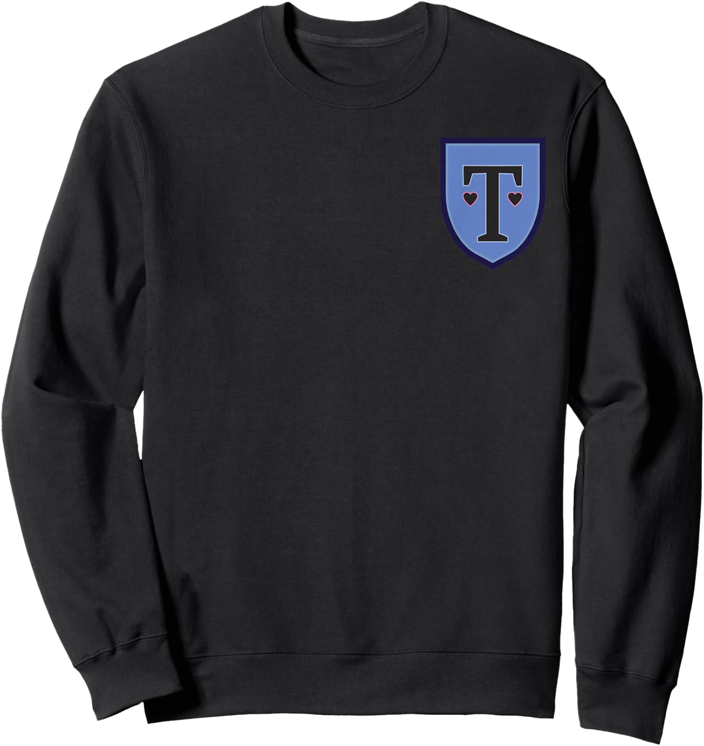 Heartstopper Truham Grammar School Heart Pocket Crest Sweatshirt - Sweatshirt | Black