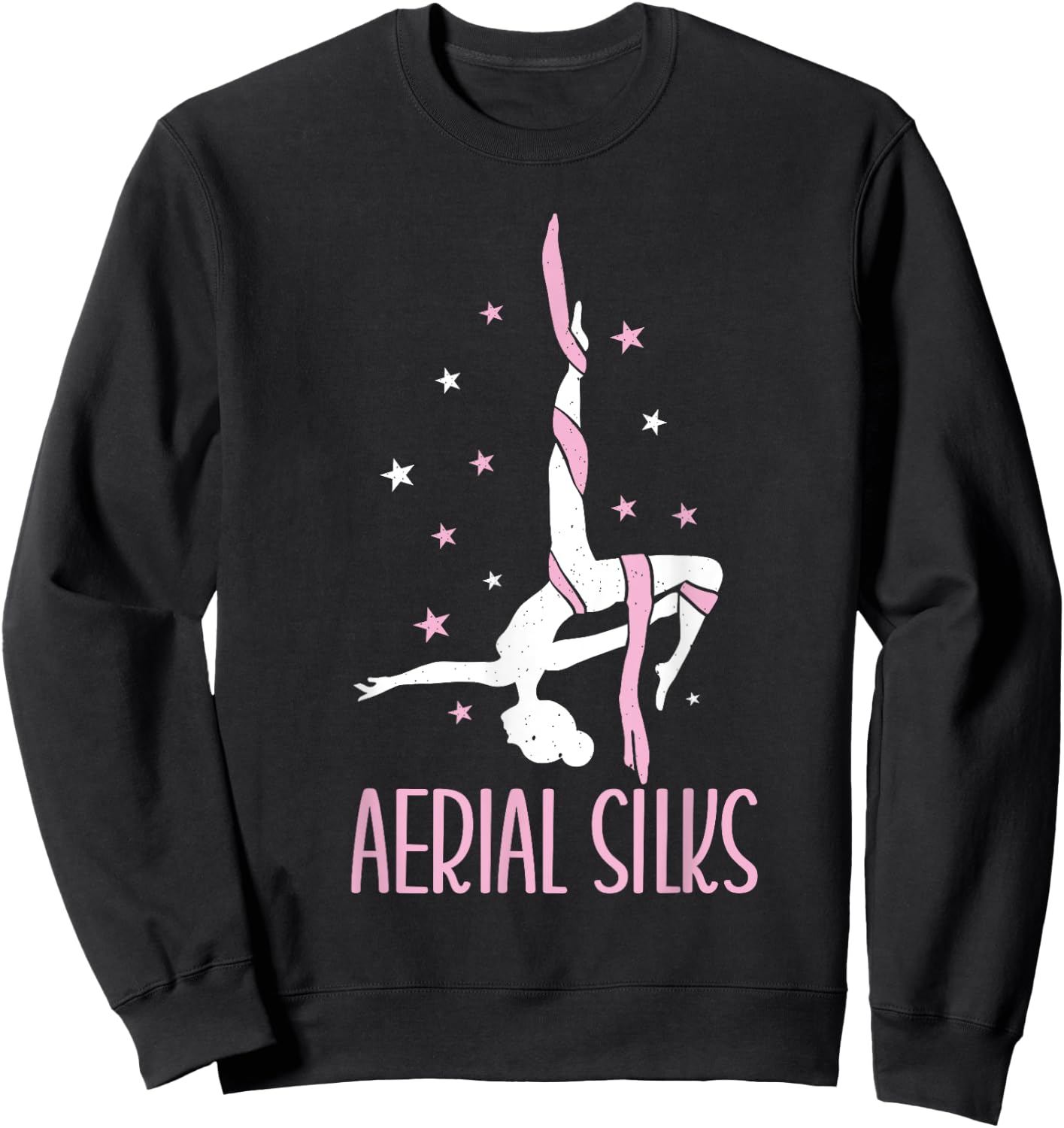 Aerialist Vertical Acrobatics Yoga Circus Artist Aerial Silks Sweatshirt - Sweatshirt | Black