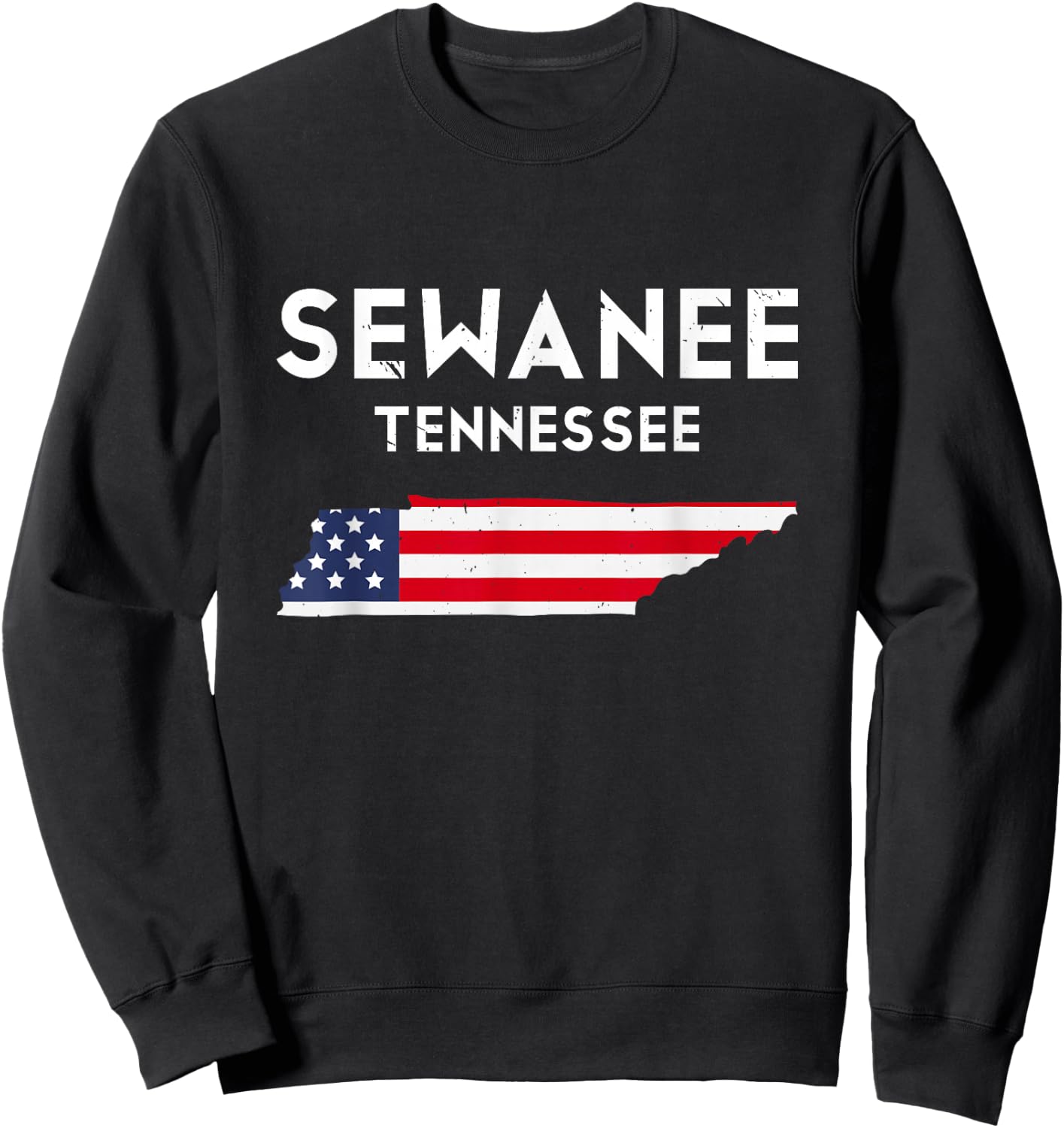Sewanee Tennessee USA State America Travel Tennessean Sweatshirt - Sweatshirt | Black