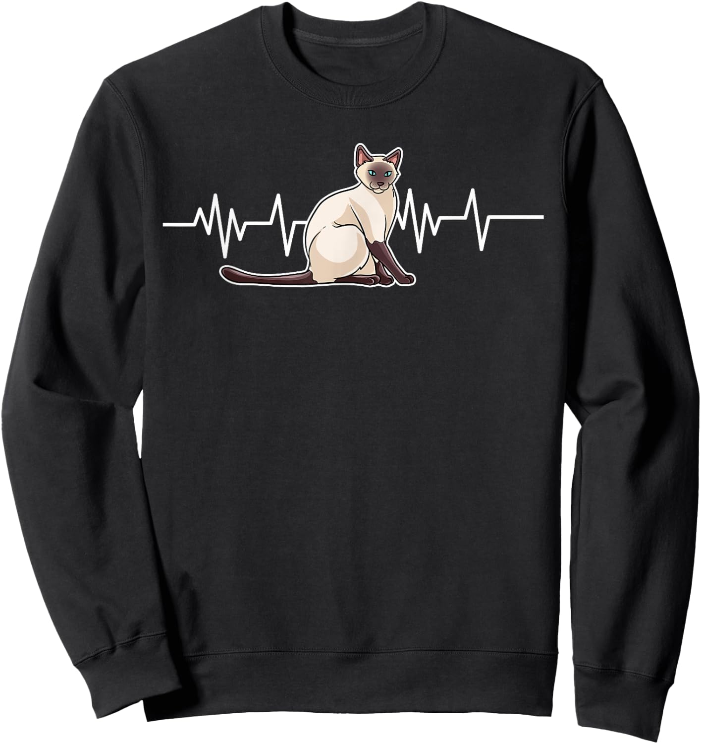 Siamese Cat Gift Men Kids - Love My Siamese Cat Sweatshirt - Sweatshirt | Black