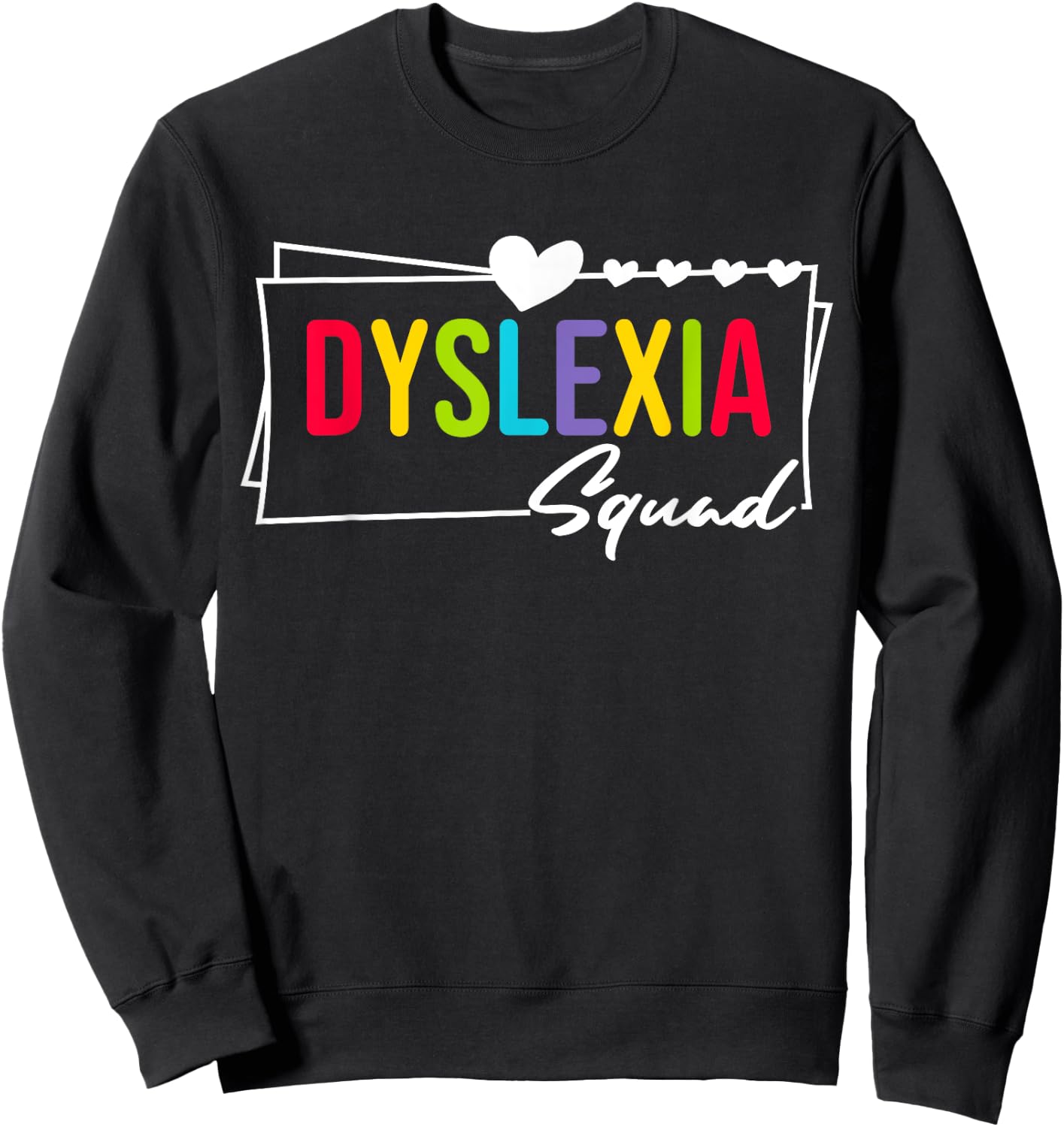 Dyslexia Squad Awareness Dyslexia Therapist Teacher Women Sweatshirt - Sweatshirt | Black