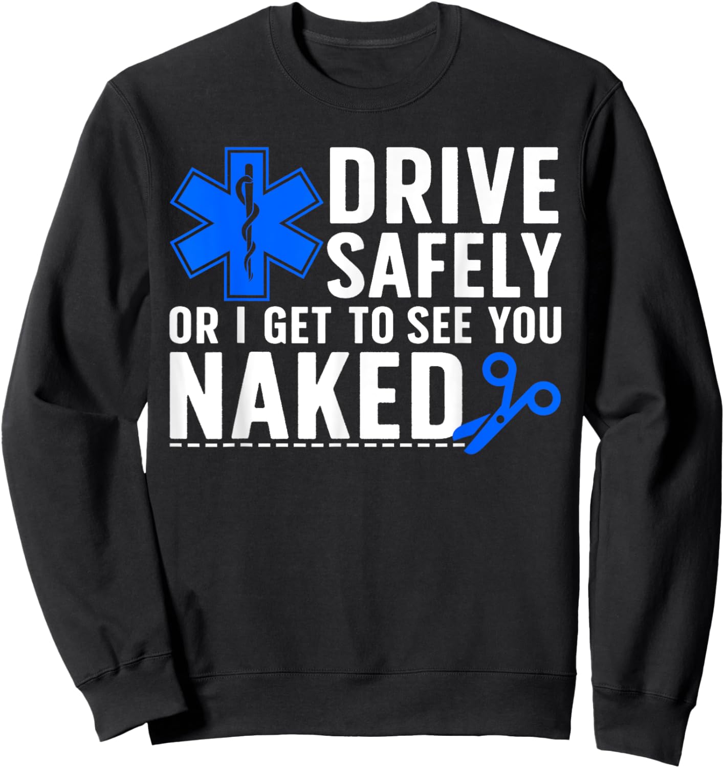 Cool EMT Women Medical Assistant Paramedic EMS Medic Sweatshirt - Sweatshirt | Black