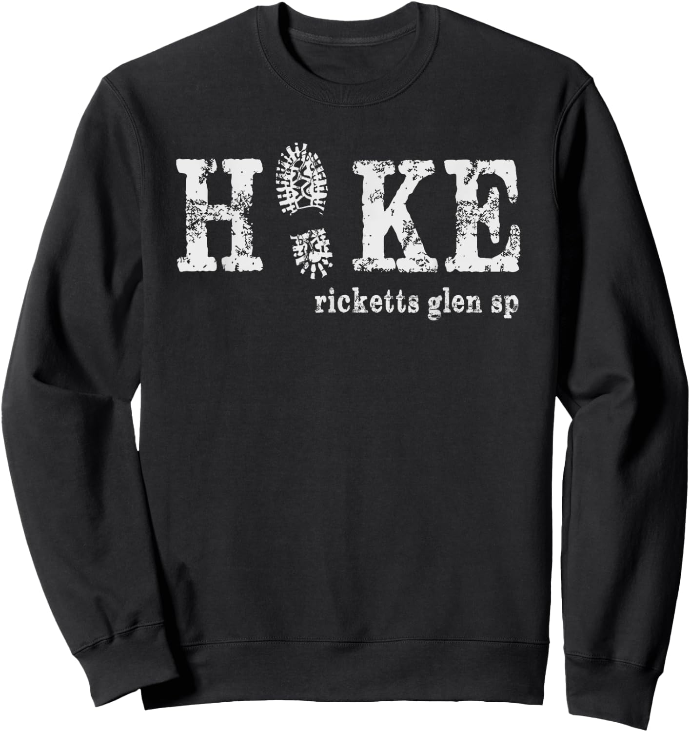 Hike Ricketts Glen State Park Pennsylvania Sweatshirt - Sweatshirt | Black