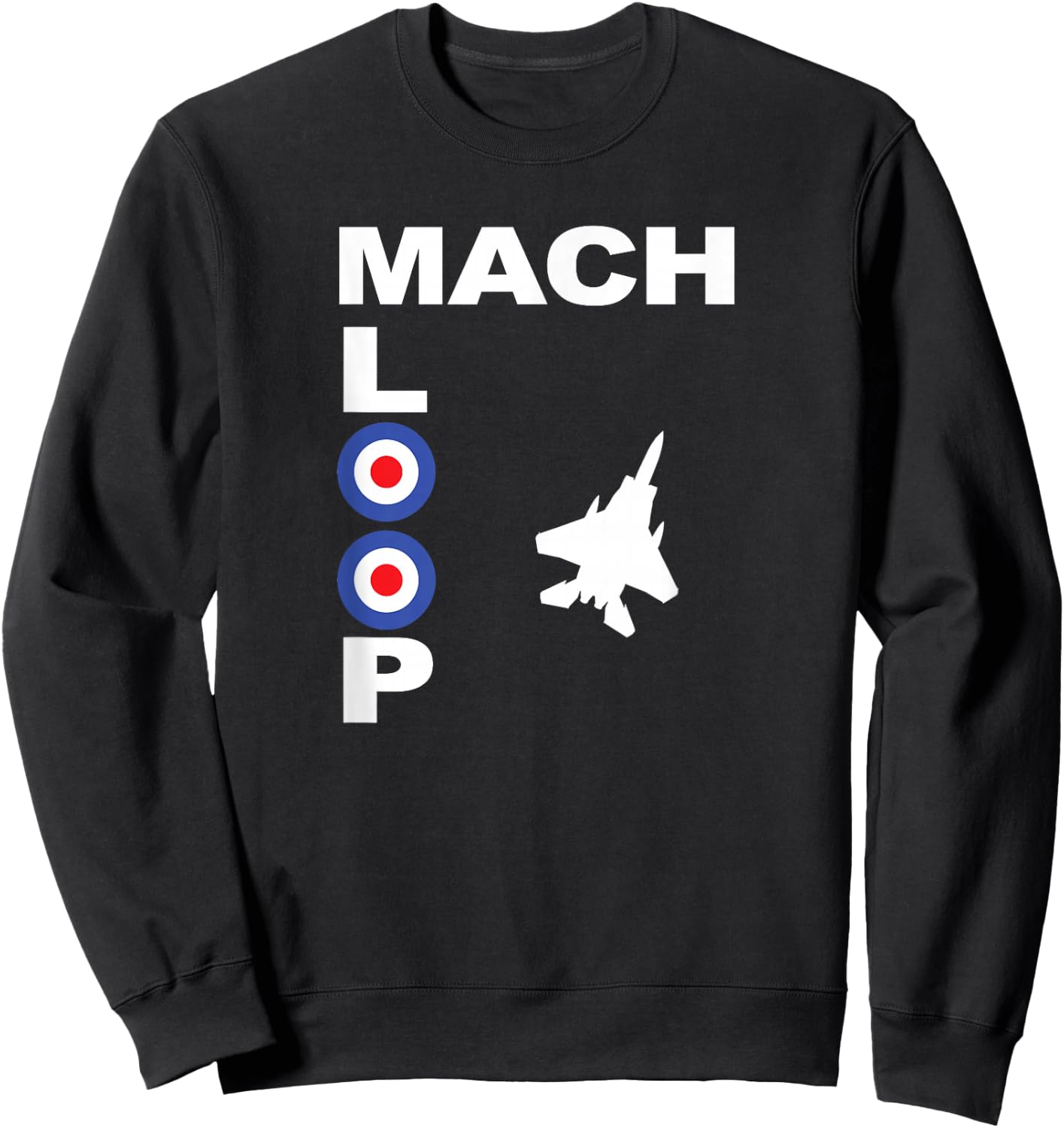 F-15 Eagle Mach Loop Roundel Sweatshirt - Sweatshirt | Black