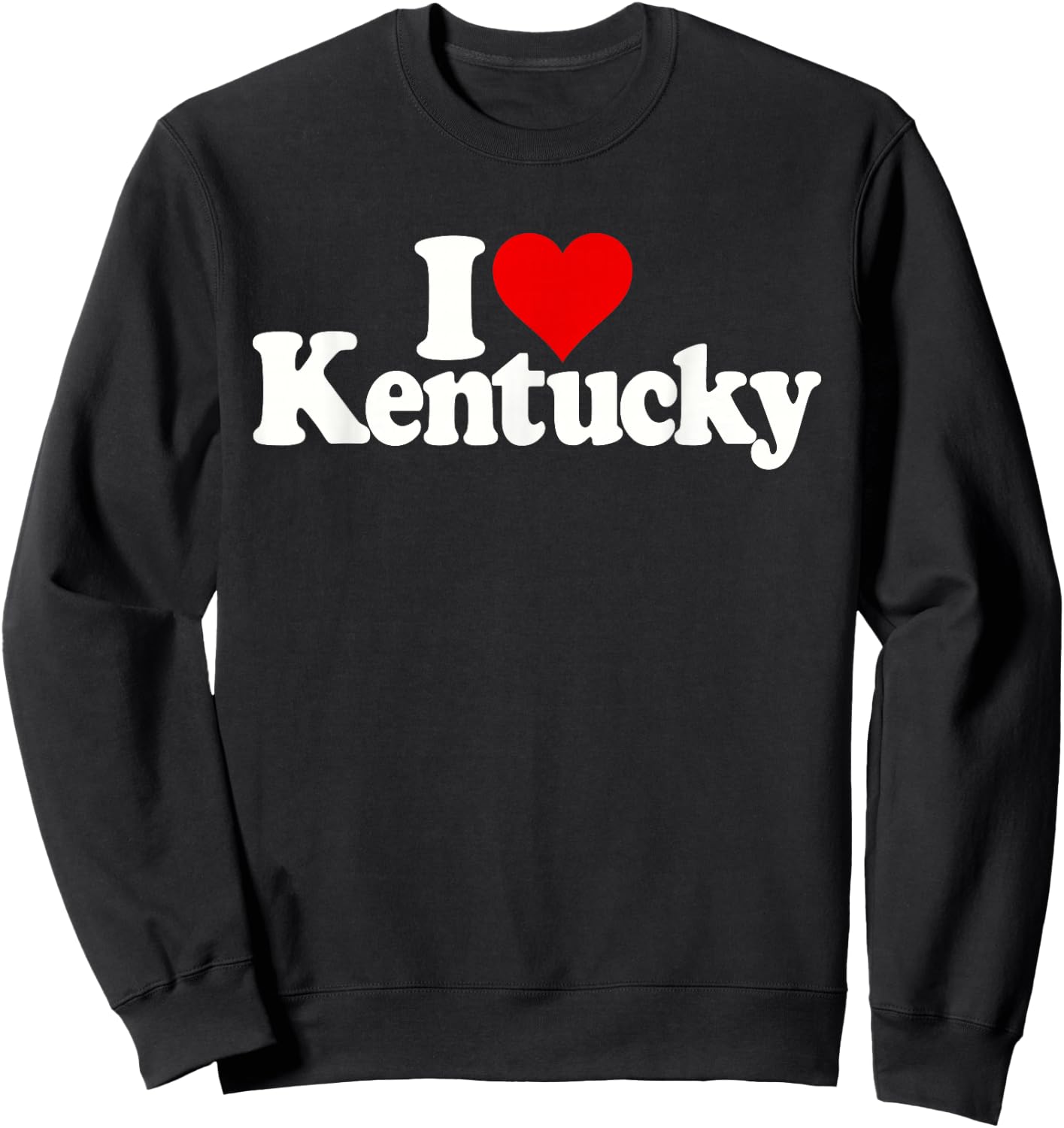 I Love Heart Kentucky Ky Sweatshirt - Sweatshirt | Black