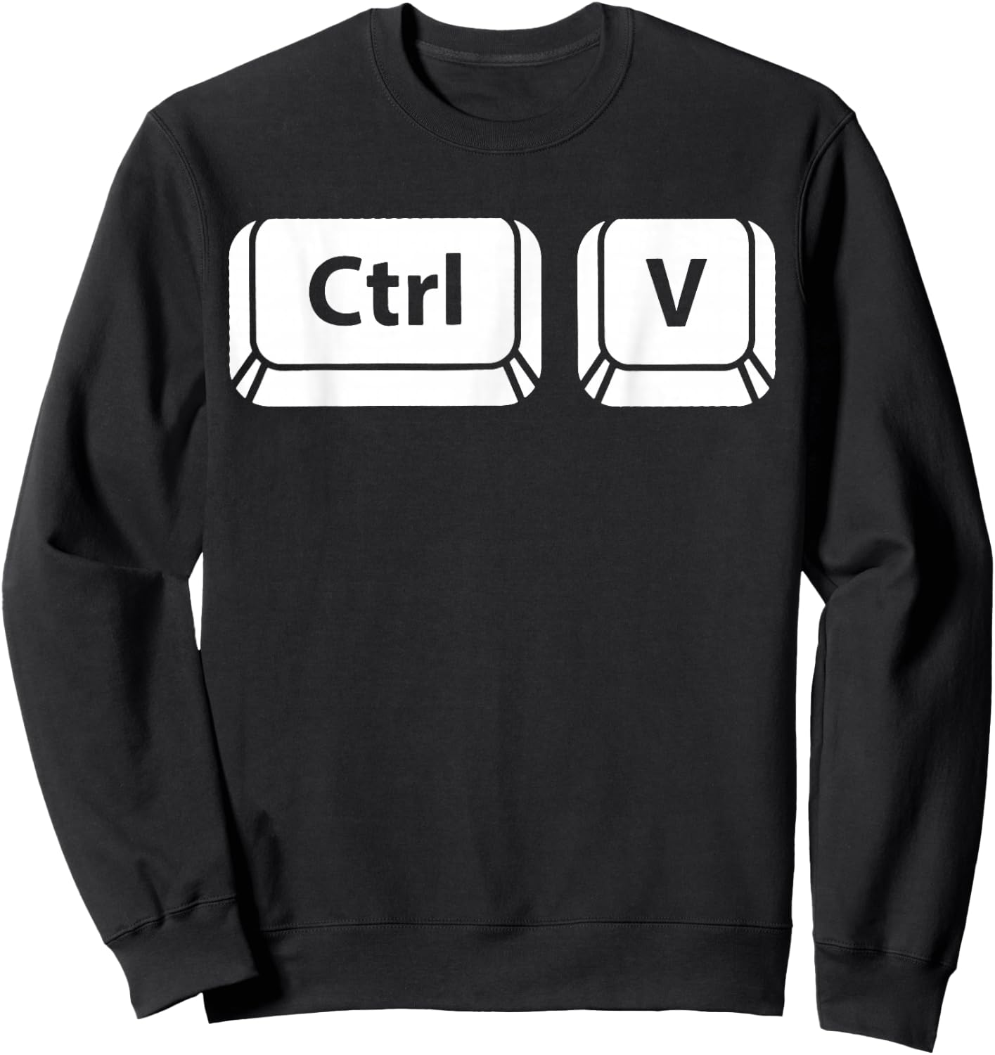 Ctrl+v and Ctrl+c set for parents and children Sweatshirt - Sweatshirt | Black