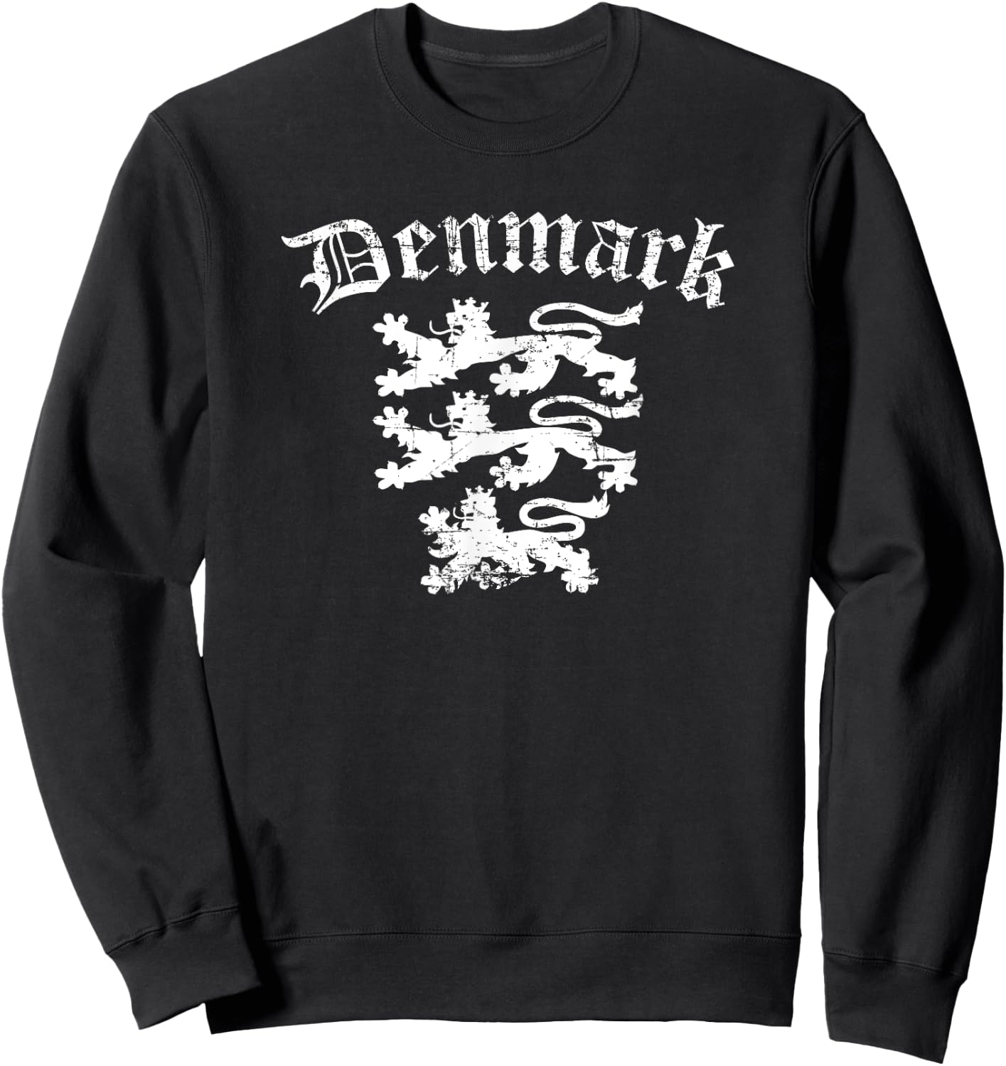 Denmark Lion Symbol Danish Pride Sweatshirt - Sweatshirt | Black