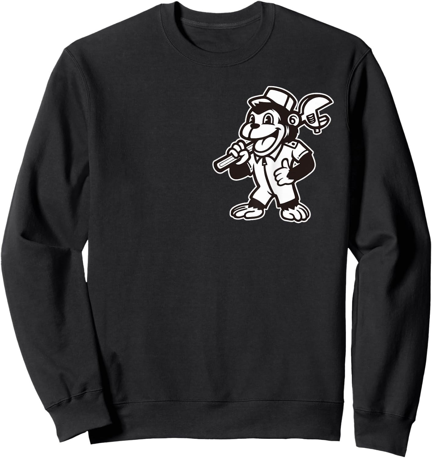 Vintage Grease Monkey Sweatshirt - Sweatshirt | Black