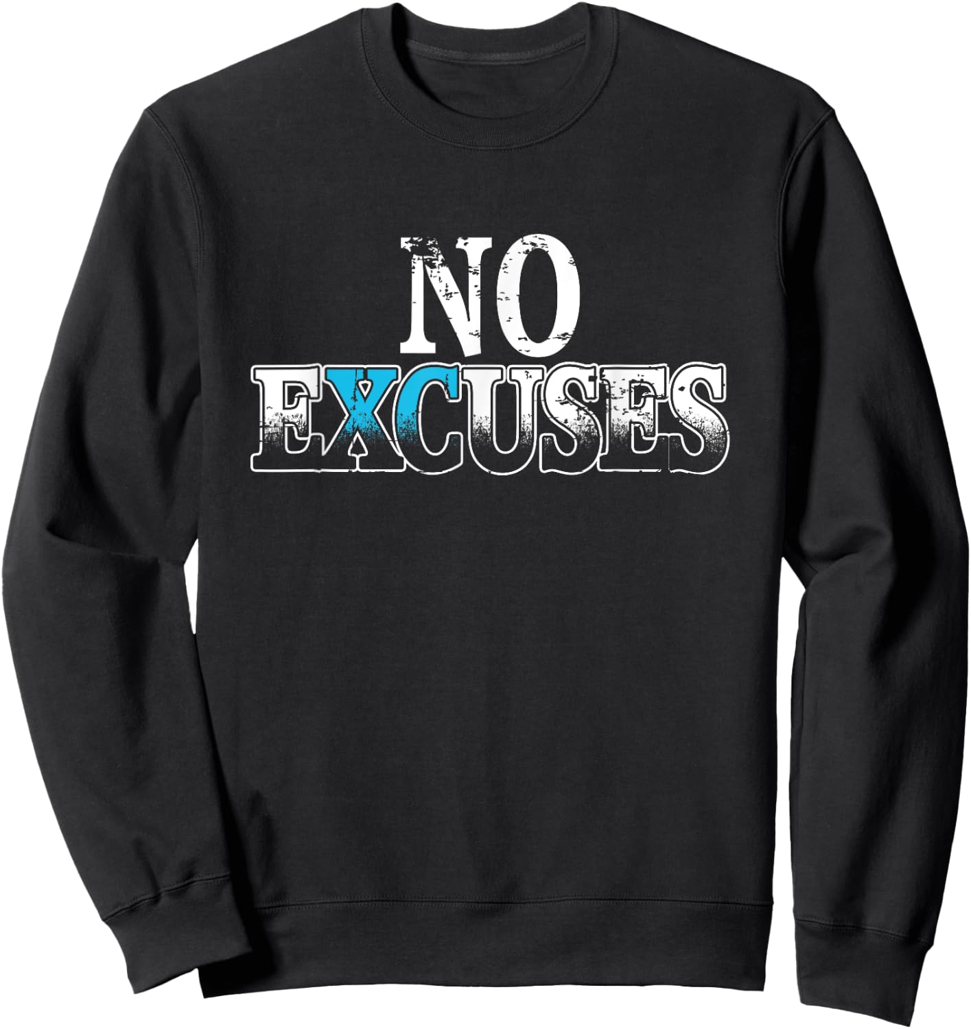 No eXCuses Run XC Runner Distance Runner Cross Country Sweatshirt - Sweatshirt | Black