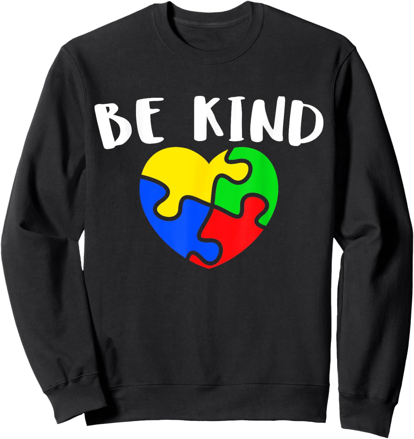 Austism Awareness Month Puzzle Piece Gift | & Sweatshirt - Sweatshirt | Black