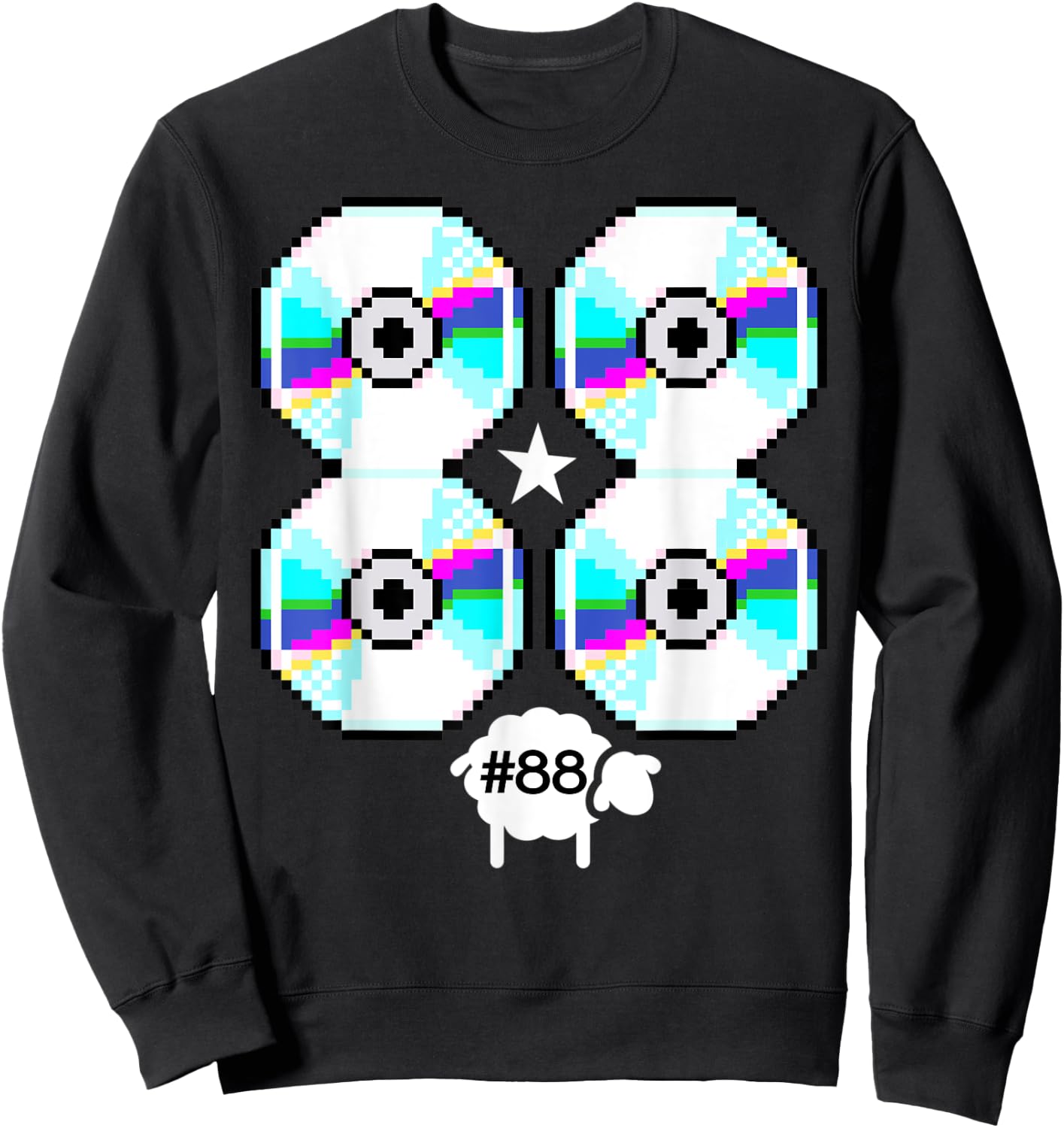 Funny cd vintage lamb Sweatshirt - Sweatshirt | Black
