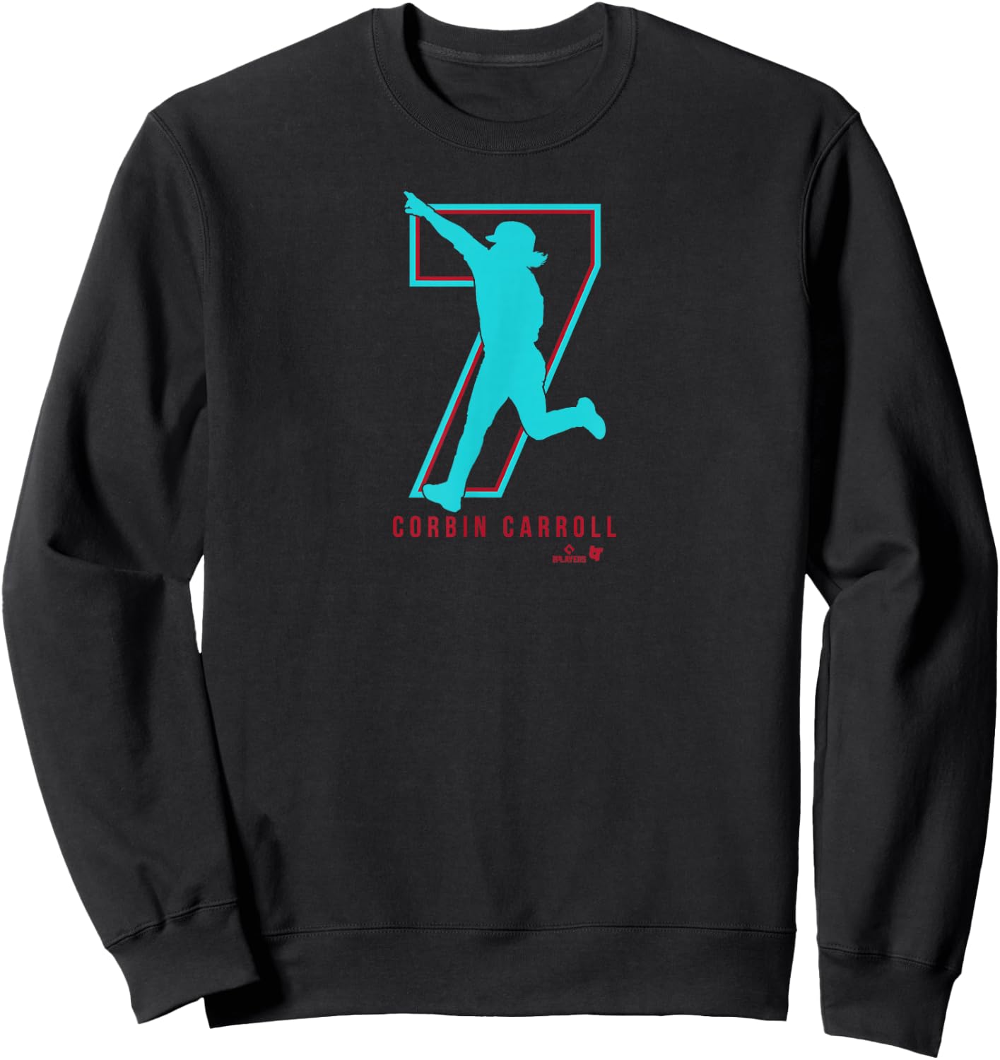 Corbin Carroll 7 - Arizona Baseball Sweatshirt - Sweatshirt | Black