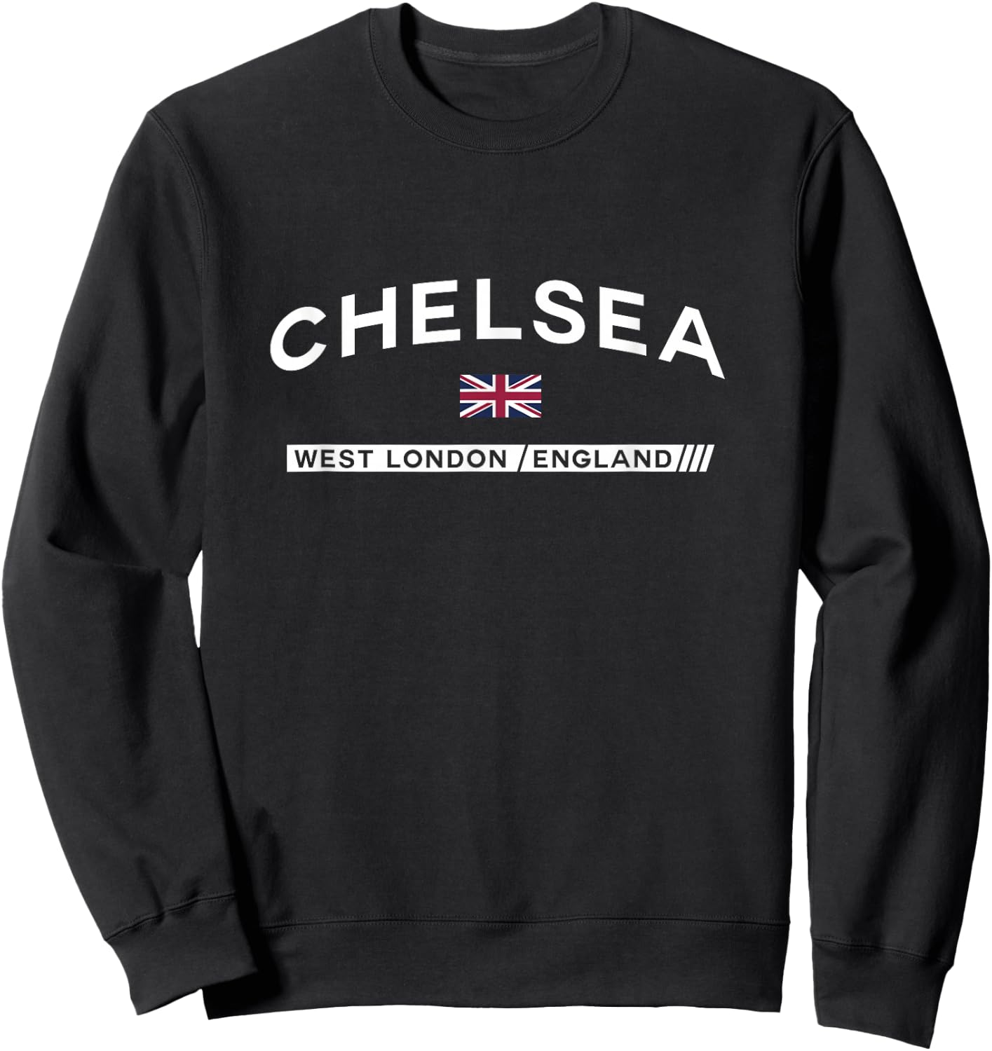 Chelsea Town of West London, England UK Sweatshirt - Sweatshirt | Black