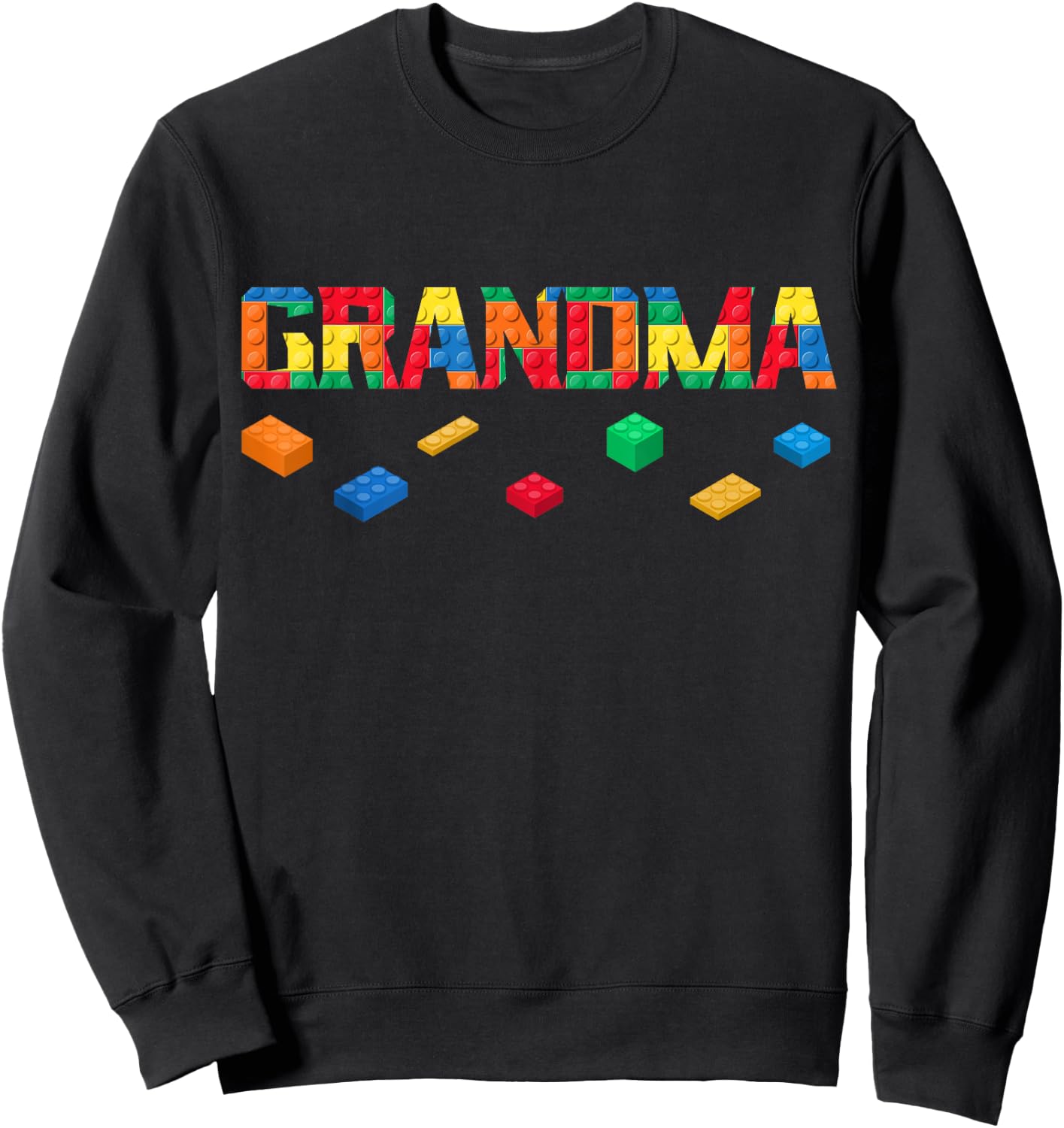 Master Builder Grandma Birthday Boy Building Bricks Blocks Sweatshirt - Sweatshirt | Black