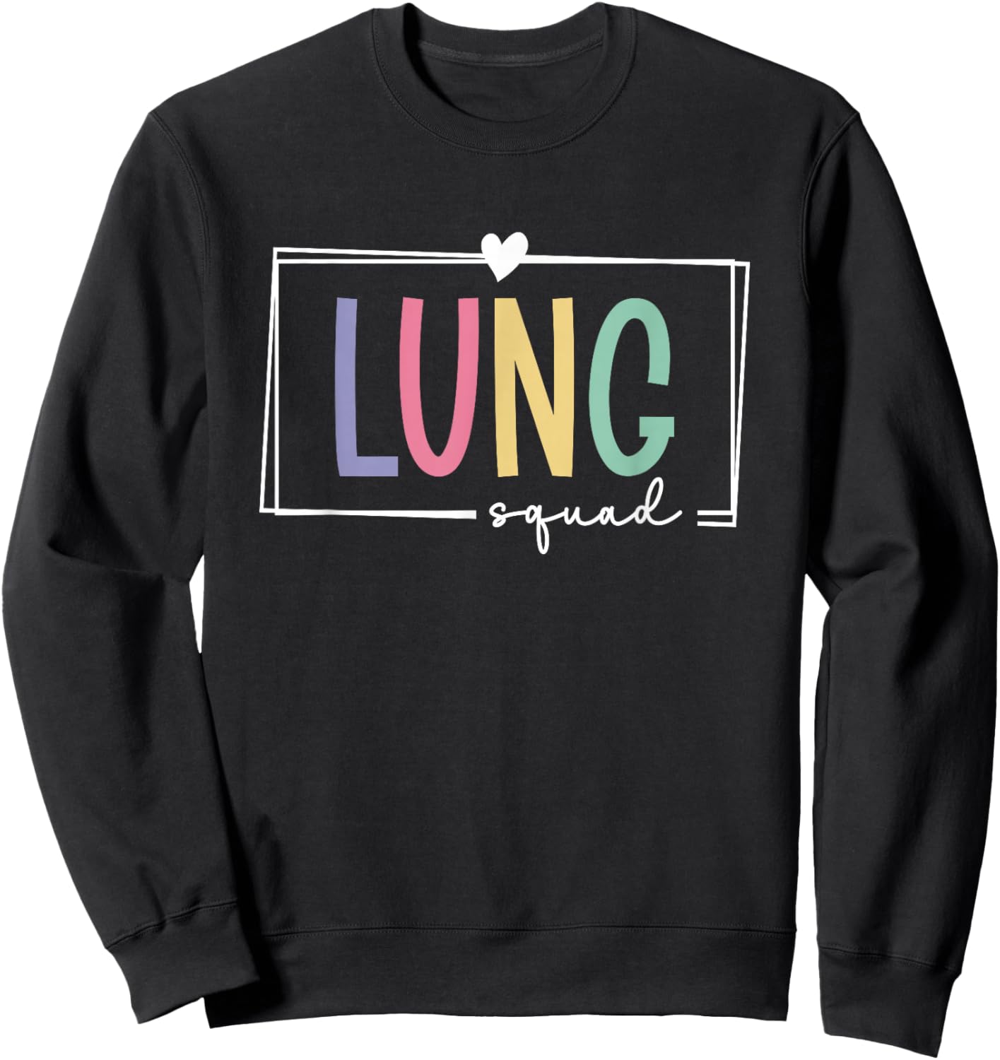 Lung Squad Respiratory Therapist Pulmonologist Sweatshirt - Sweatshirt | Black