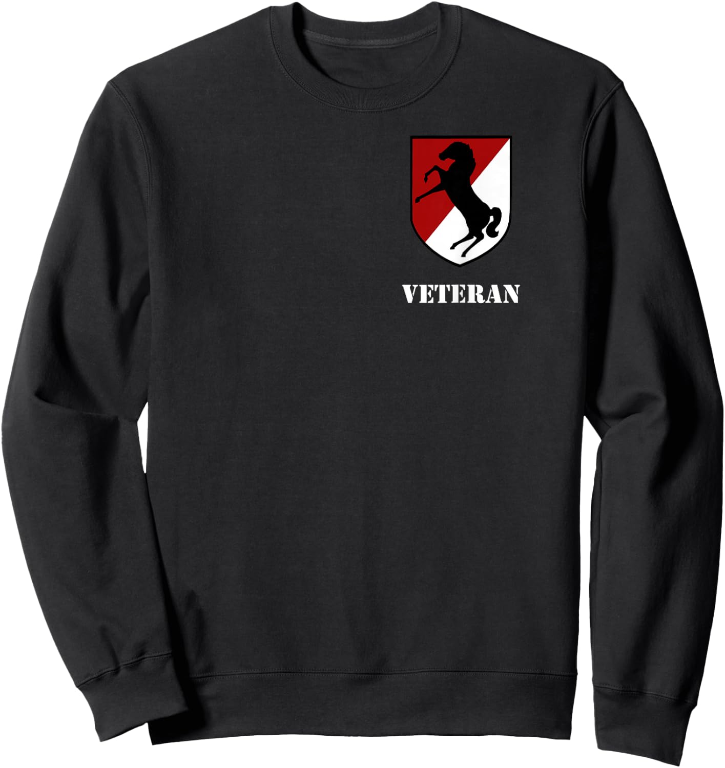 11th Armored Cavalry Regiment - 11th ACR Veteran Sweatshirt - Sweatshirt | Black