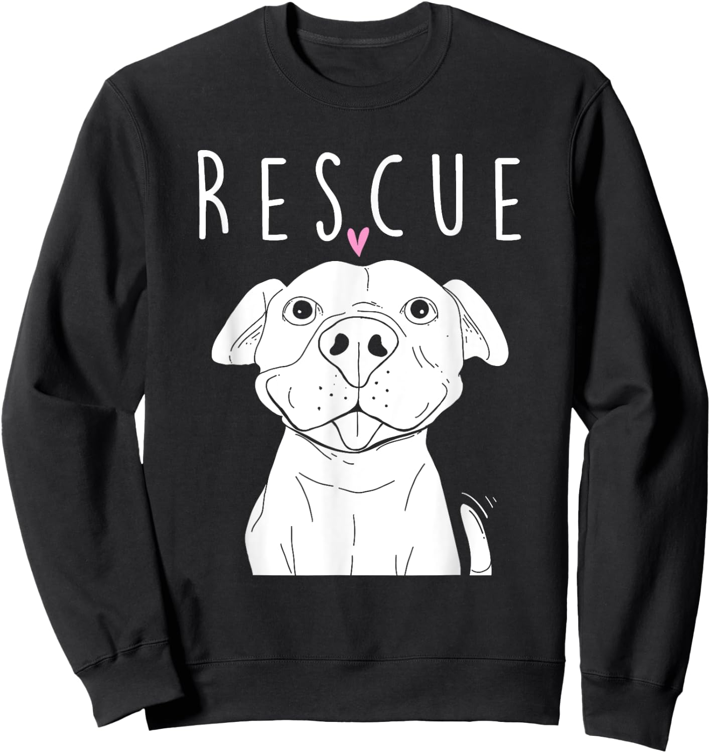 Rescue Pitbull Dog Trainer Breeder Pet Owner Canine Lover Women Kids Sweatshirt - Sweatshirt | Black