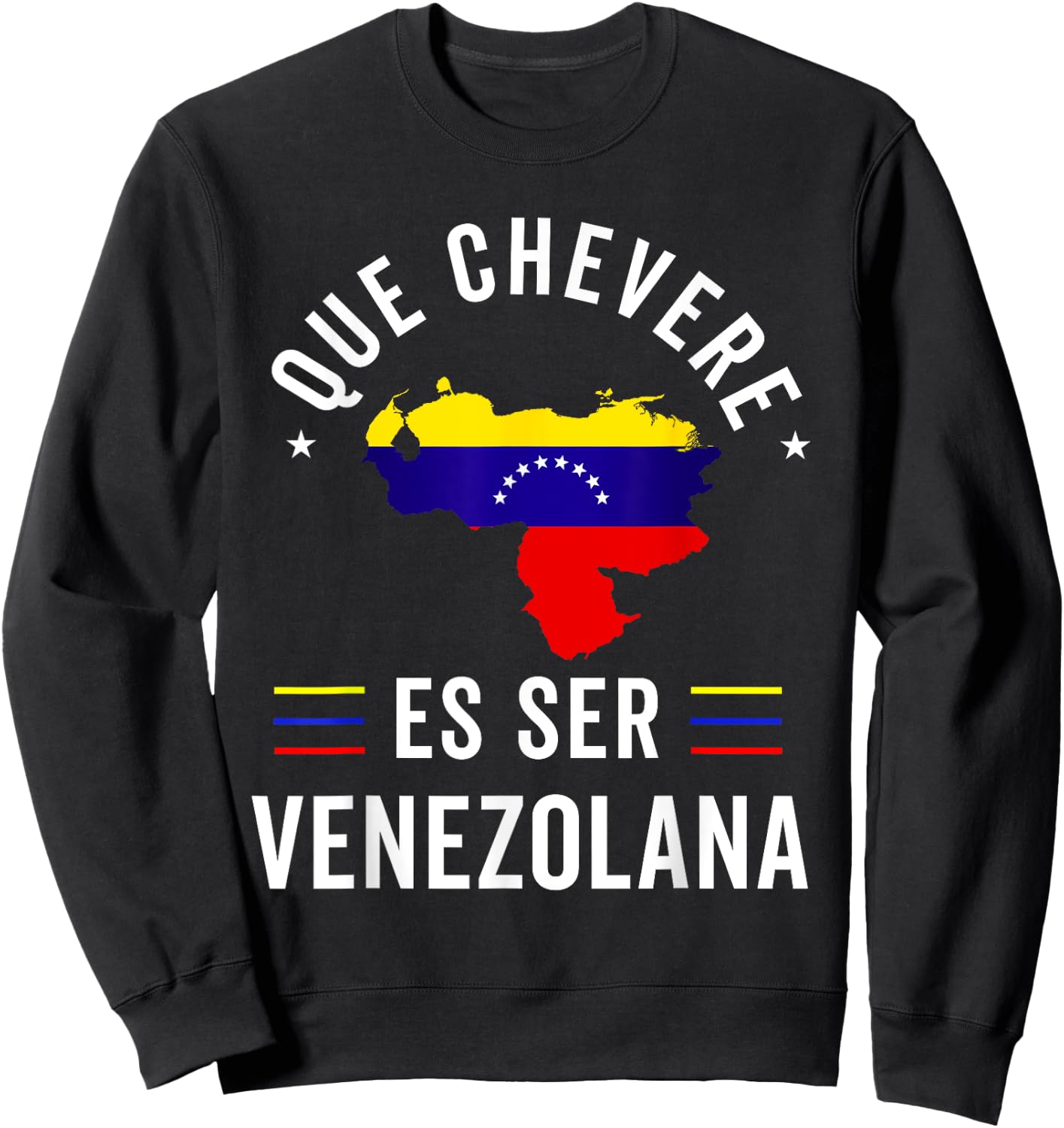 Venezuela Flag Pride Bandera Venezolana Camiseta Mujer Girl Sweatshirt - Sweatshirt | Black