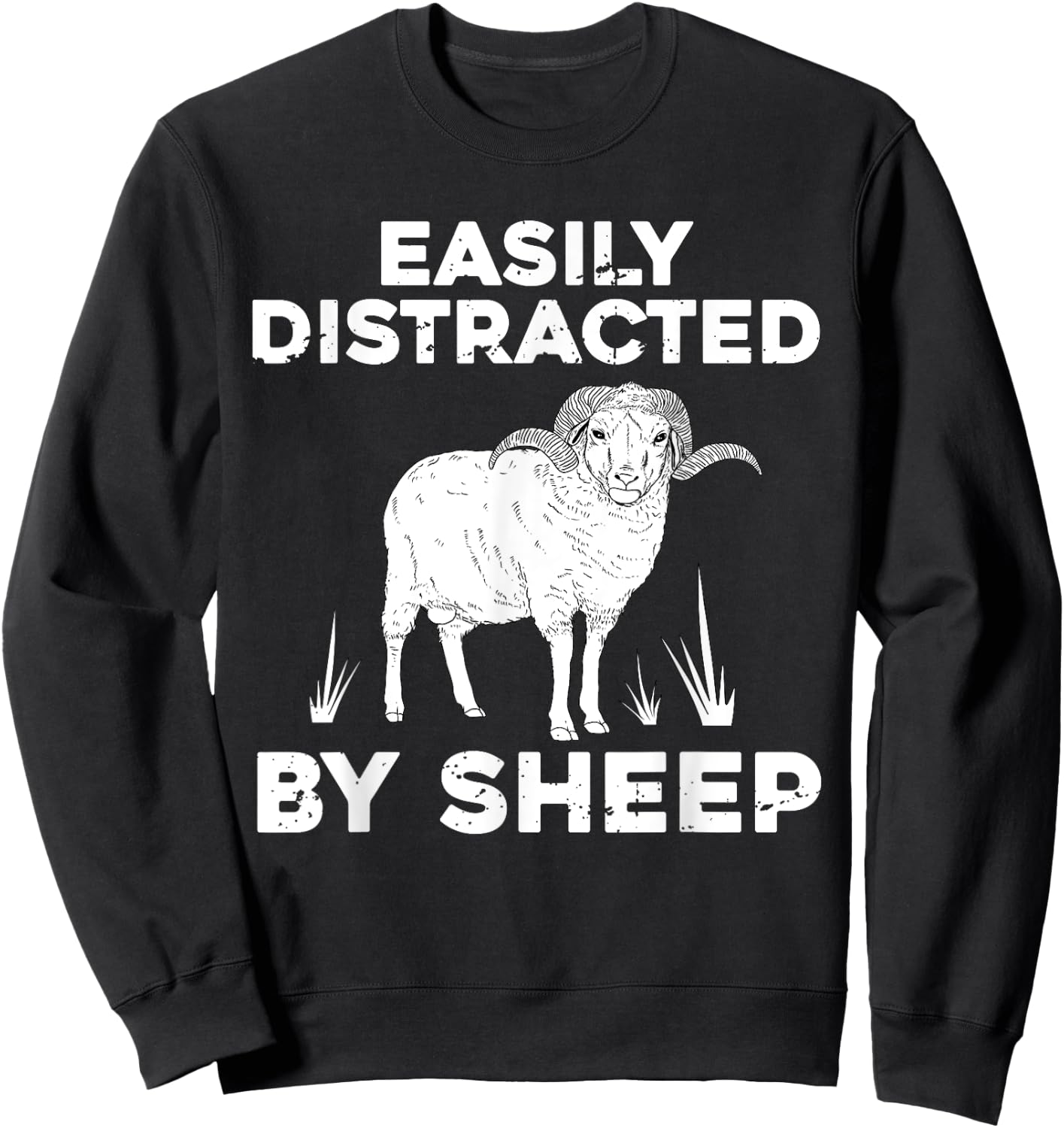 Cute Sheep Women Lamb Farm Animal Farmer Sheep Lover Sweatshirt - Sweatshirt | Black