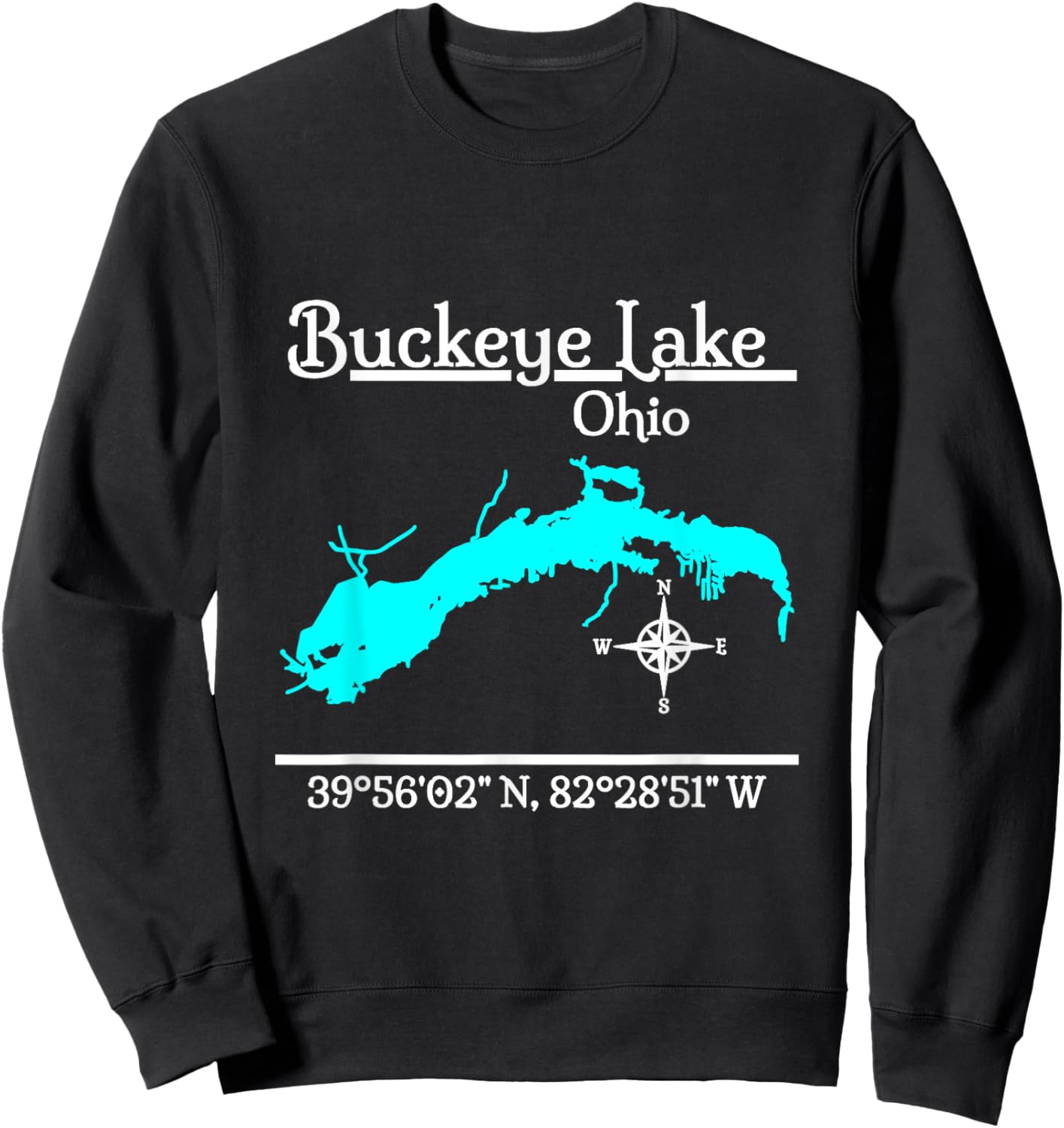 Buckeye Lake - Ohio Sweatshirt - Sweatshirt | Black