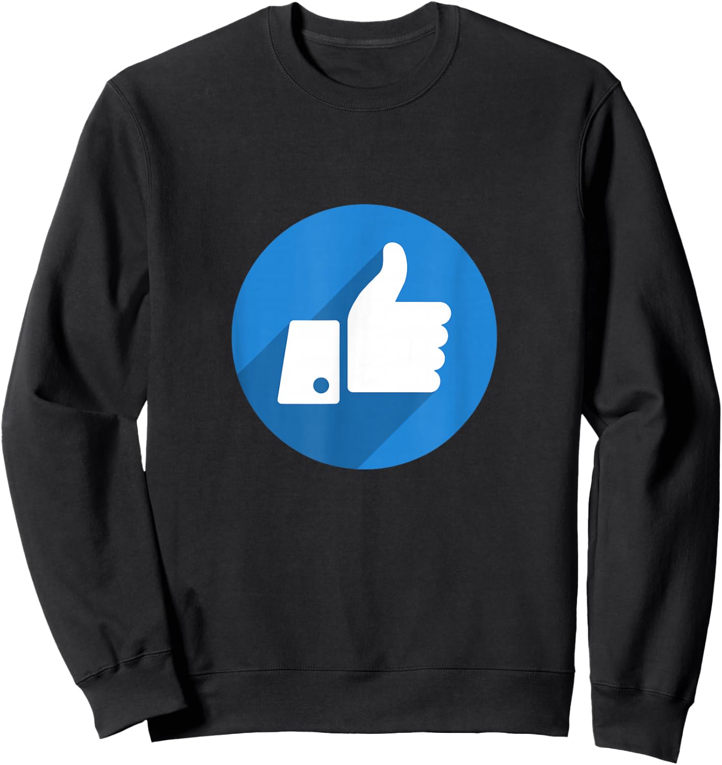 Thumbs Up Like Face Book Icon Sweatshirt - Sweatshirt | Black
