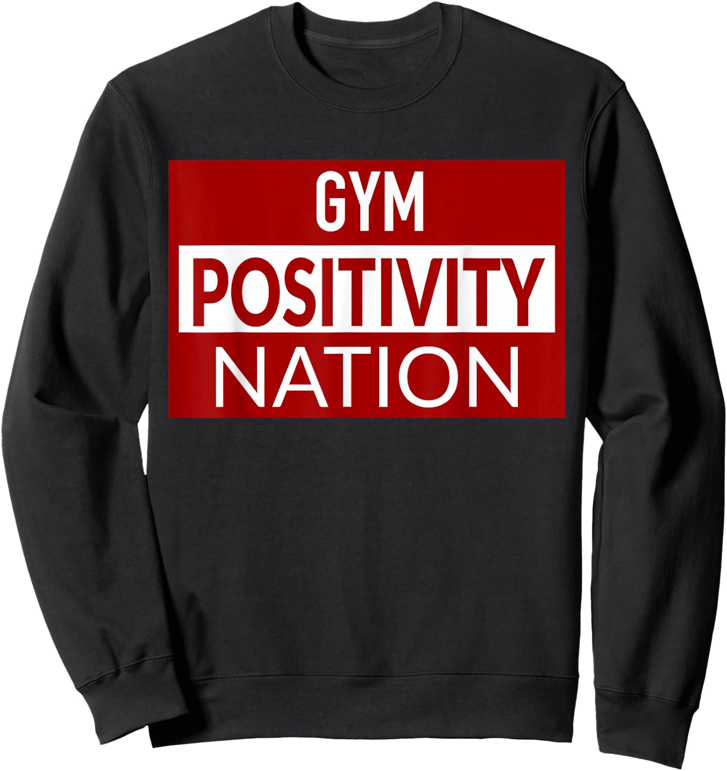 Gym positivity nation Sweatshirt - Sweatshirt | Black