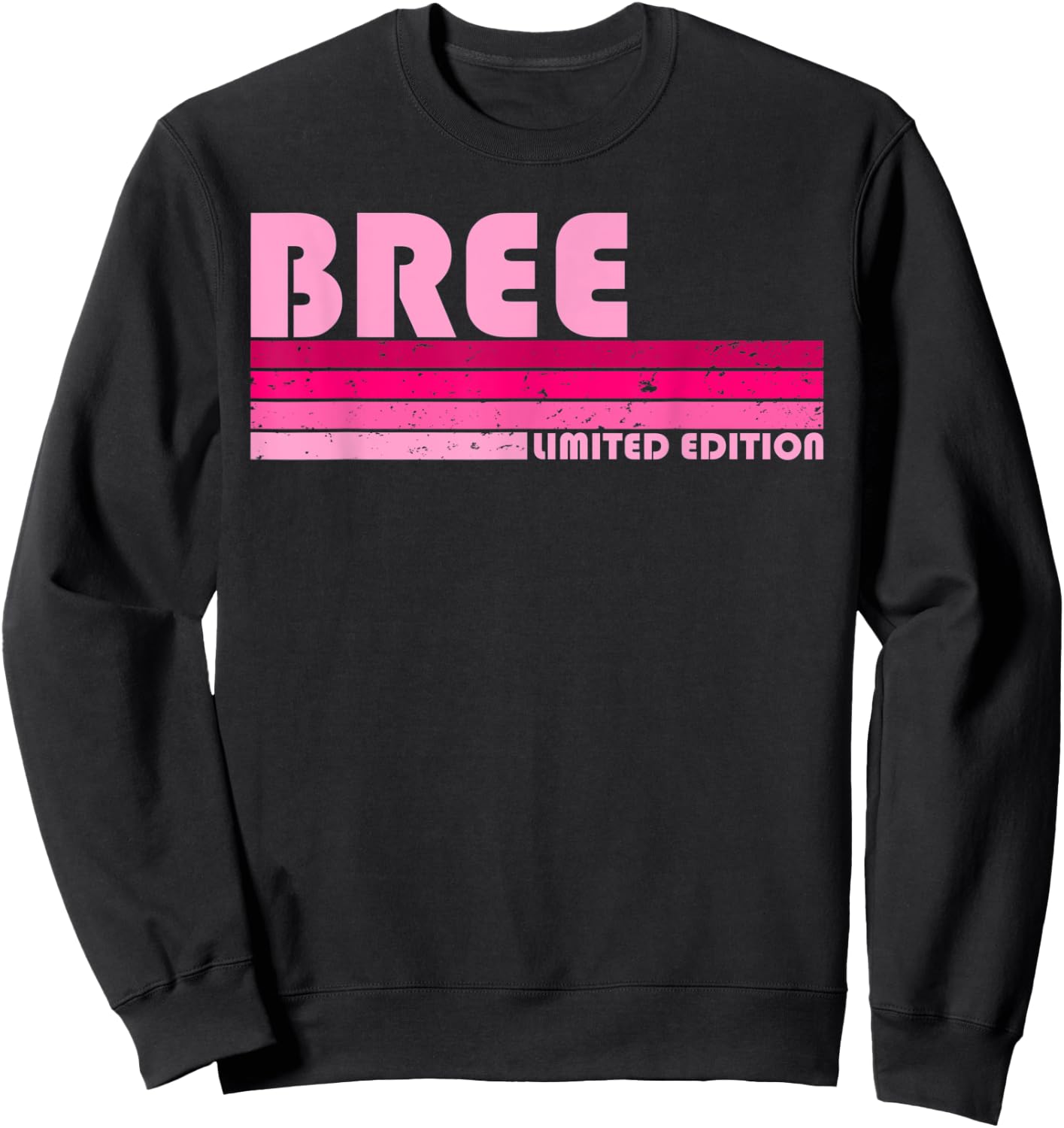 BREE Name Personalized Retro Vintage 80s 90s Birthday Sweatshirt - Sweatshirt | Black
