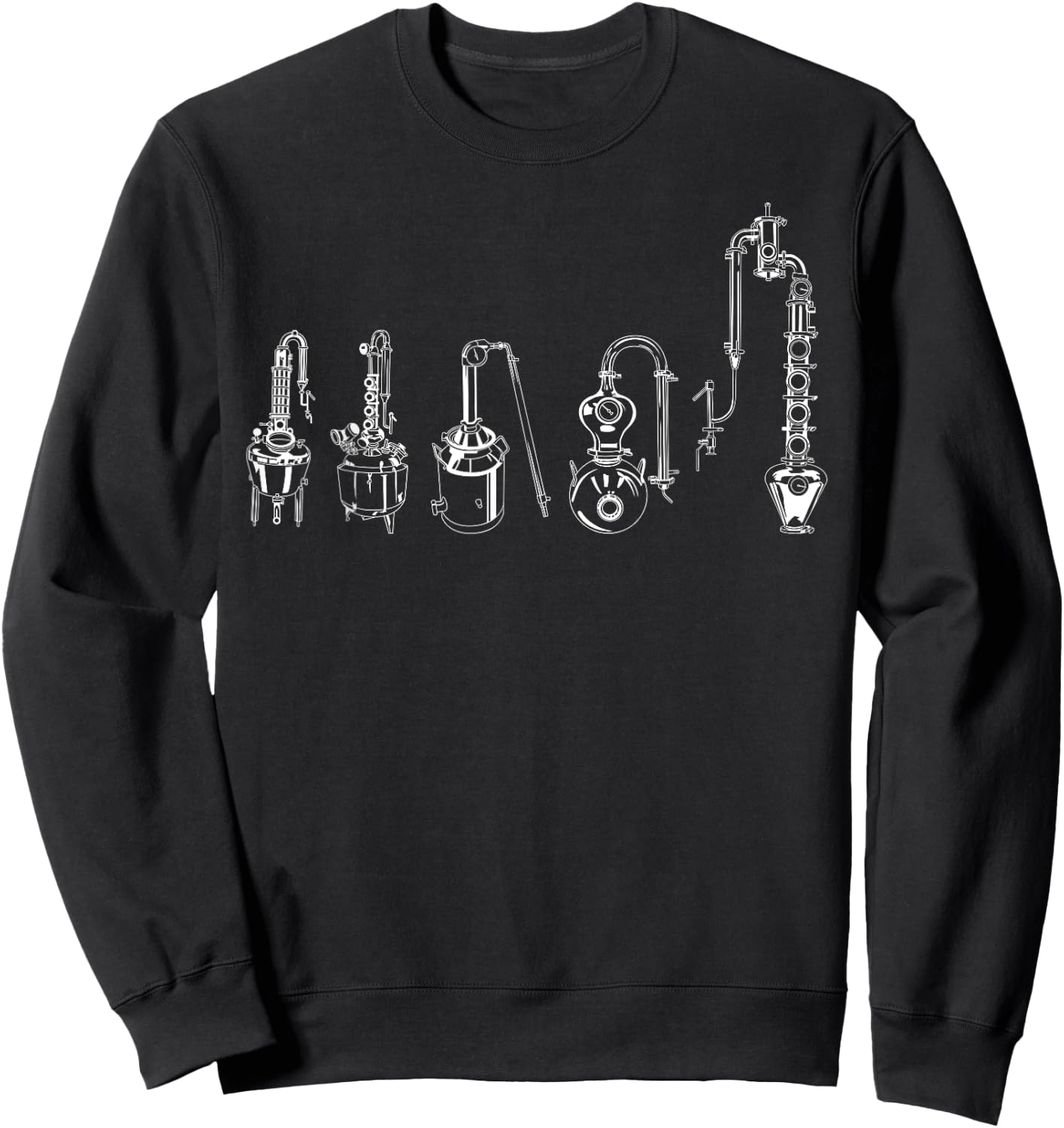 Distillery Evolution Beer Brew Brewery Distiller Sweatshirt - Sweatshirt | Black