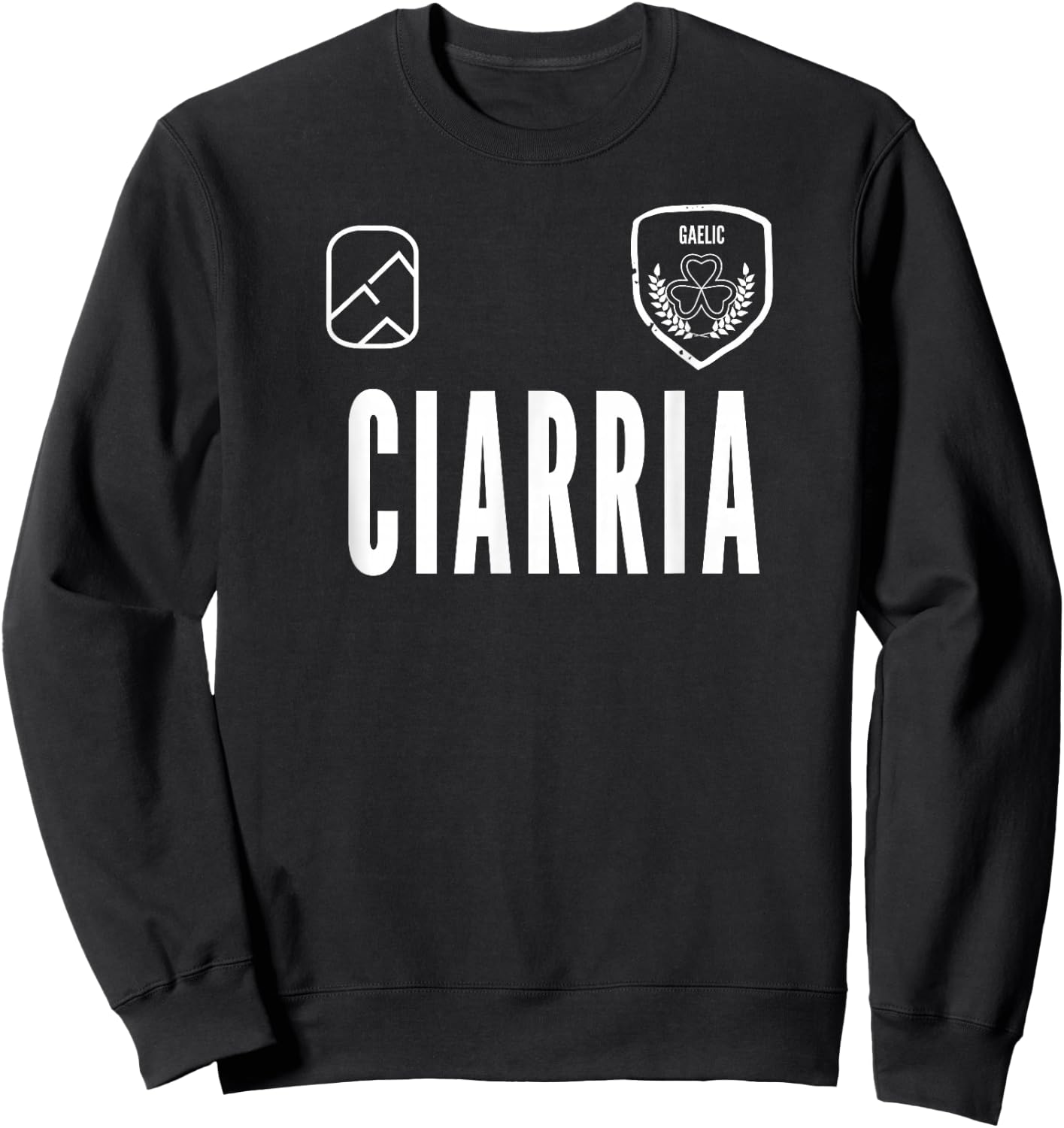 Kerry An Ciarrai Gaelic Football Jersey Sweatshirt - Sweatshirt | Black