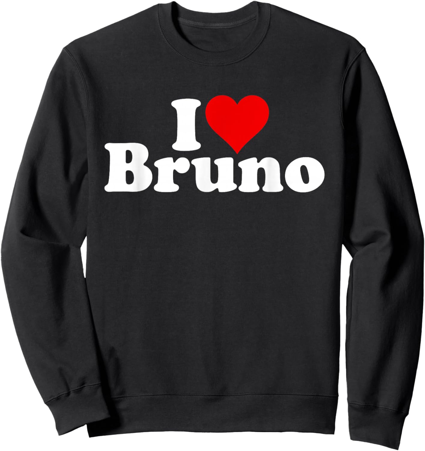 I Love Heart Bruno Sweatshirt - Sweatshirt | Black