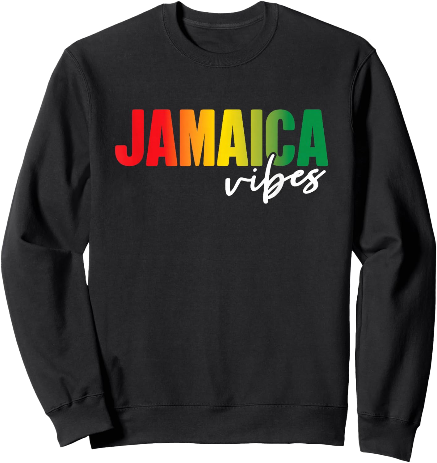 Retro Jamaica Vibes Jamaican Girls Vacation Souvenir Sweatshirt - Sweatshirt | Black