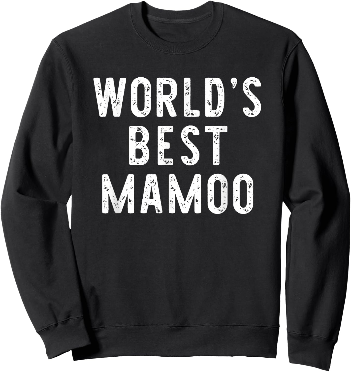 World's Best Mamoo Funny Family Sweatshirt - Sweatshirt | Black