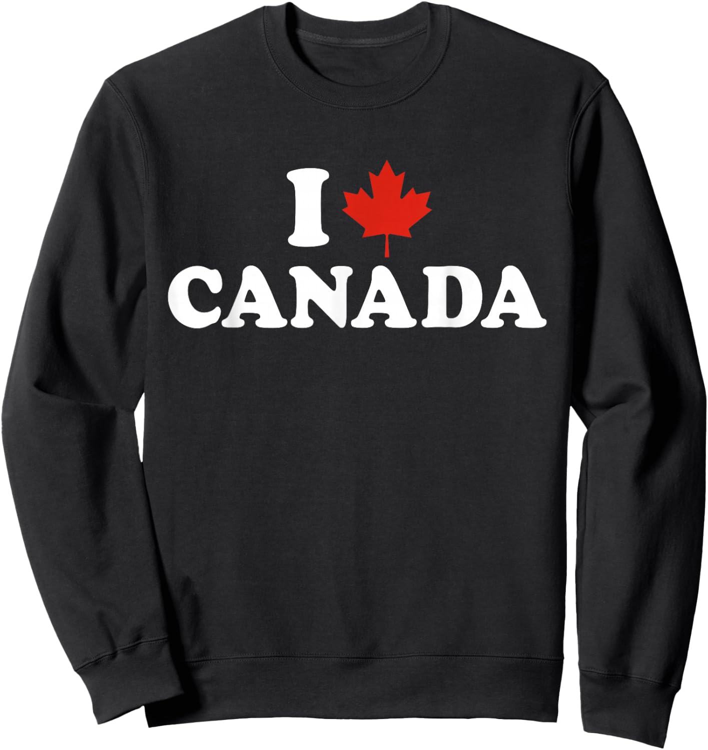 I Love Canada Sweatshirt - Sweatshirt | Black