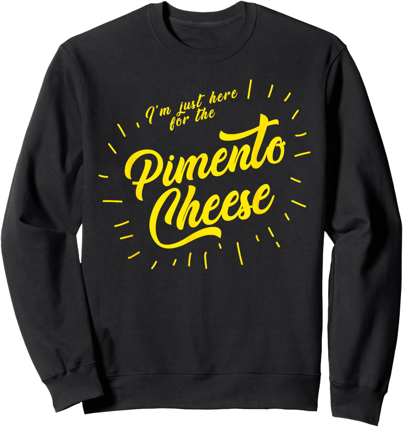 Im just here for the Pimento Cheese Funny Golf Sweatshirt - Sweatshirt | Black