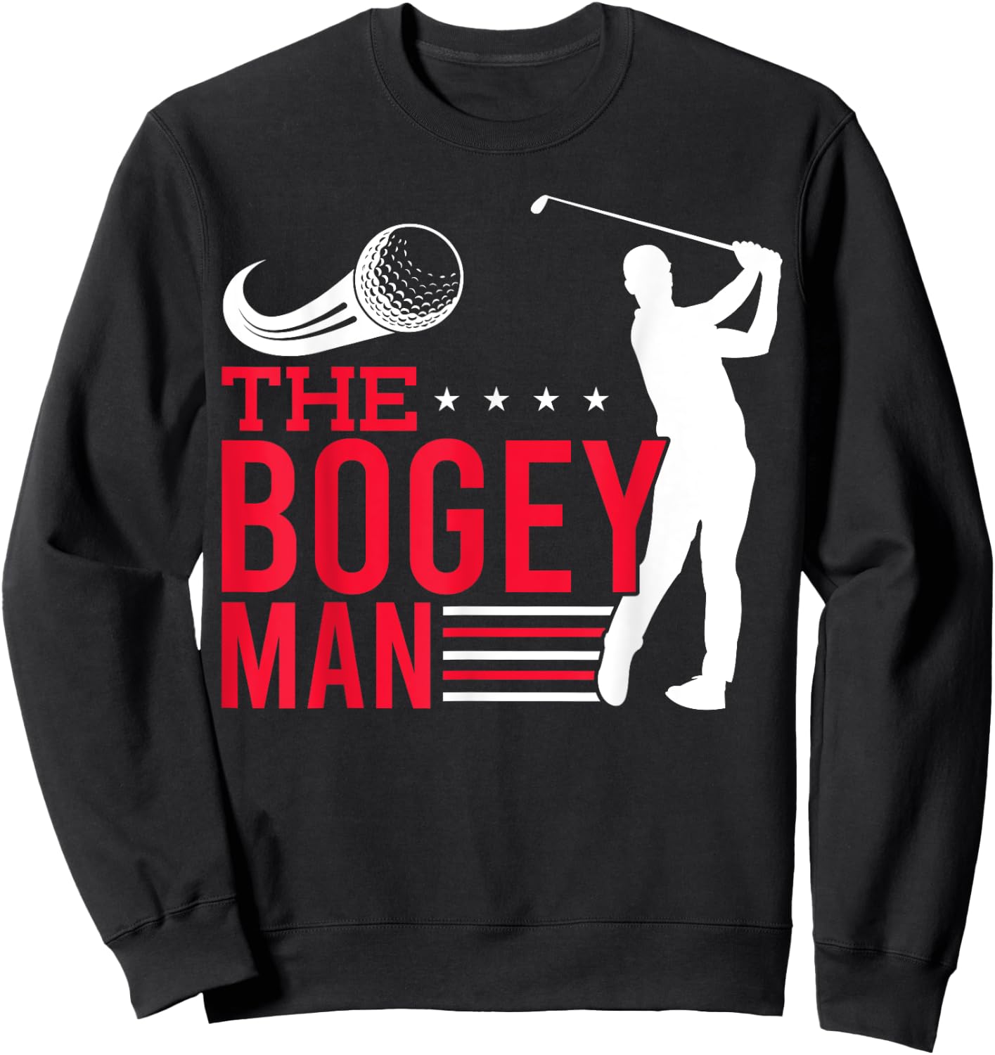 Golfer The Bogey-Man Golf Player Sweatshirt - Sweatshirt | Black