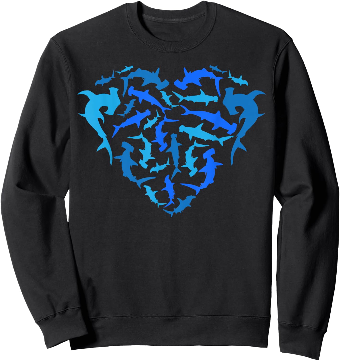 Hammerhead Shark Marine Biology Underwater Animal Sweatshirt - Sweatshirt | Black