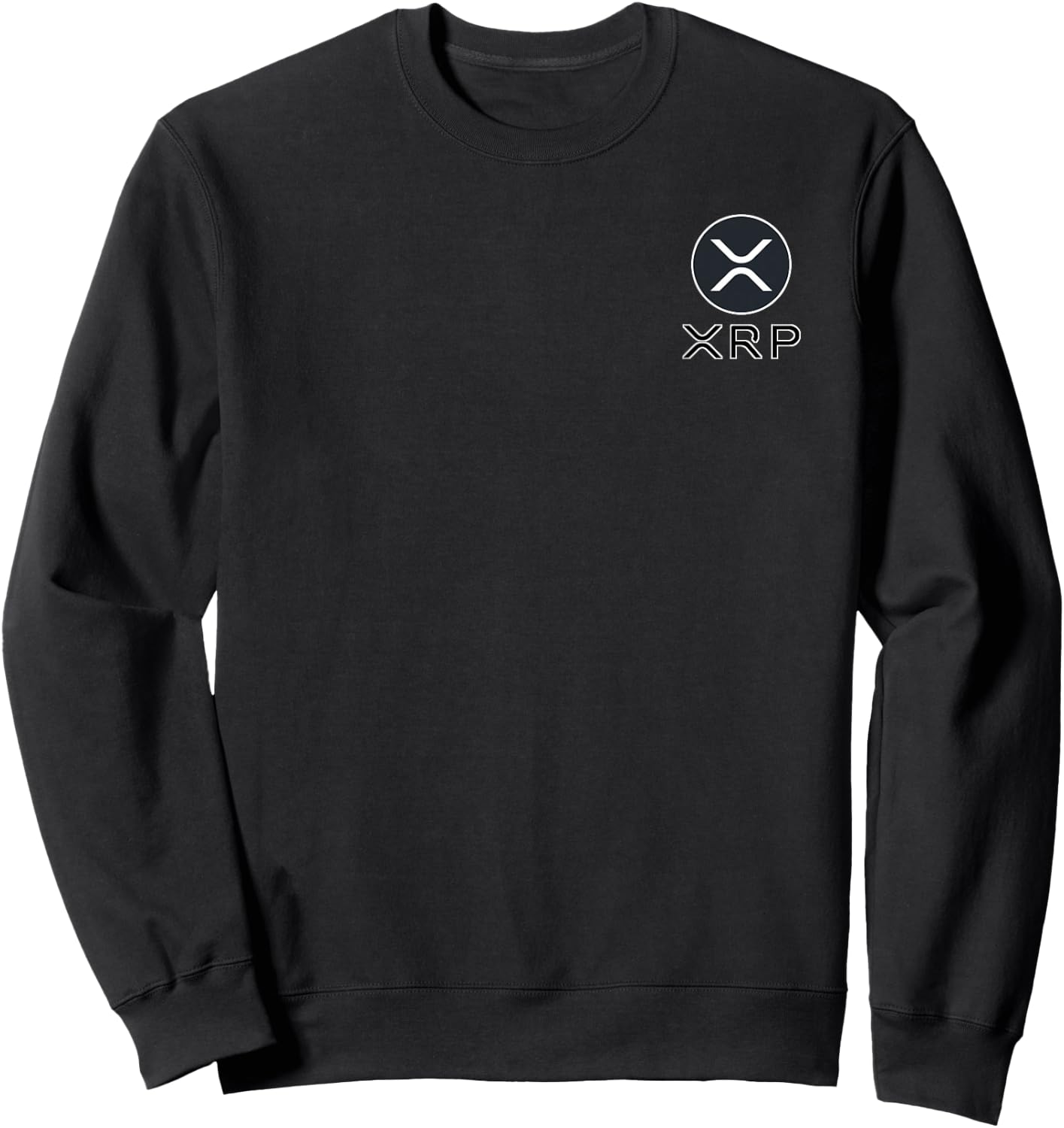 XRP Crypto Cryptocurrency Pocket Logo Classic Sweatshirt - Sweatshirt | Black