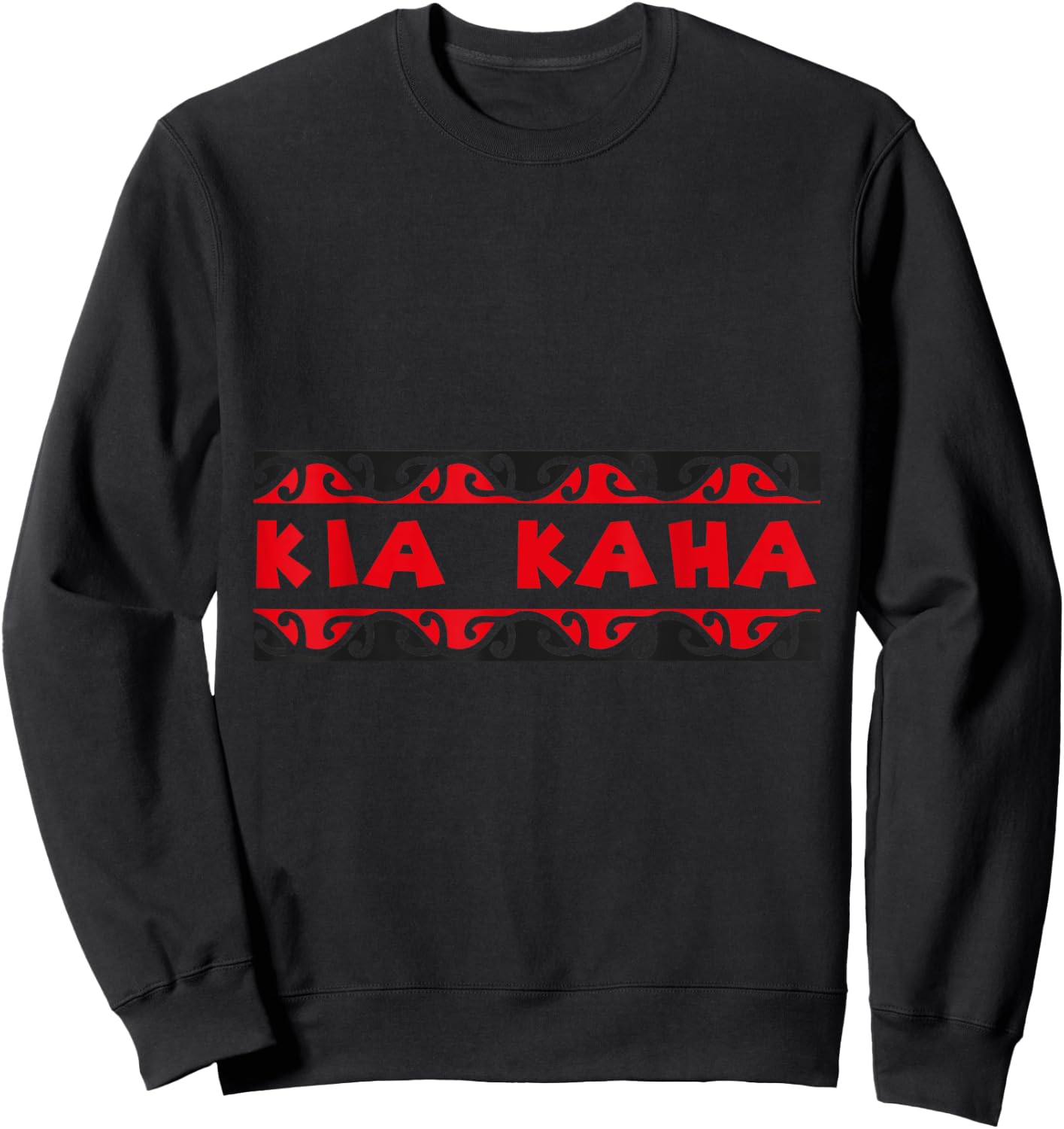 Polynesia Maori Kia Kaha Stay Stong Tattoo New Zealand Sweatshirt - Sweatshirt | Black
