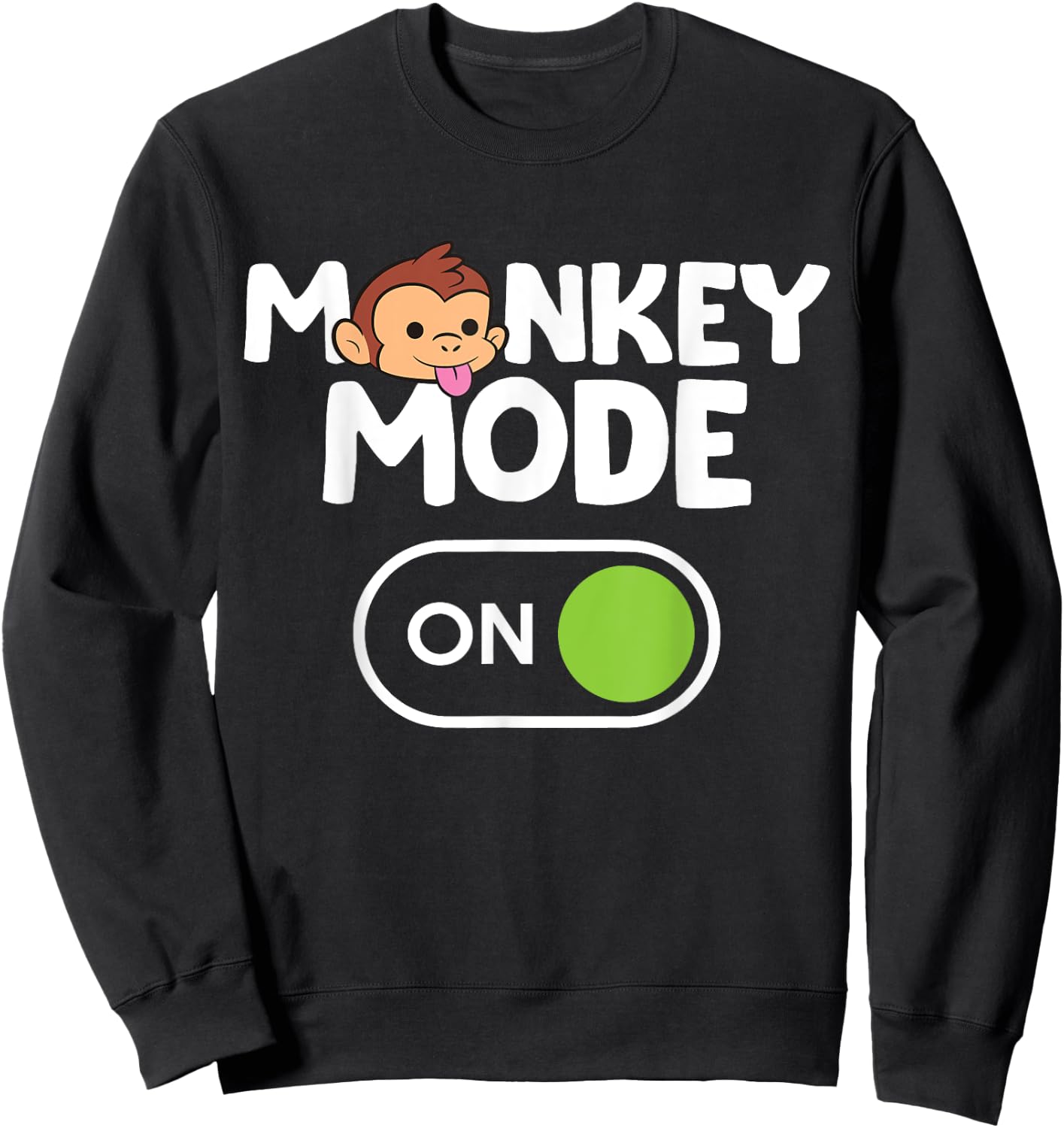 Monkey Mode On Sweatshirt - Sweatshirt | Black