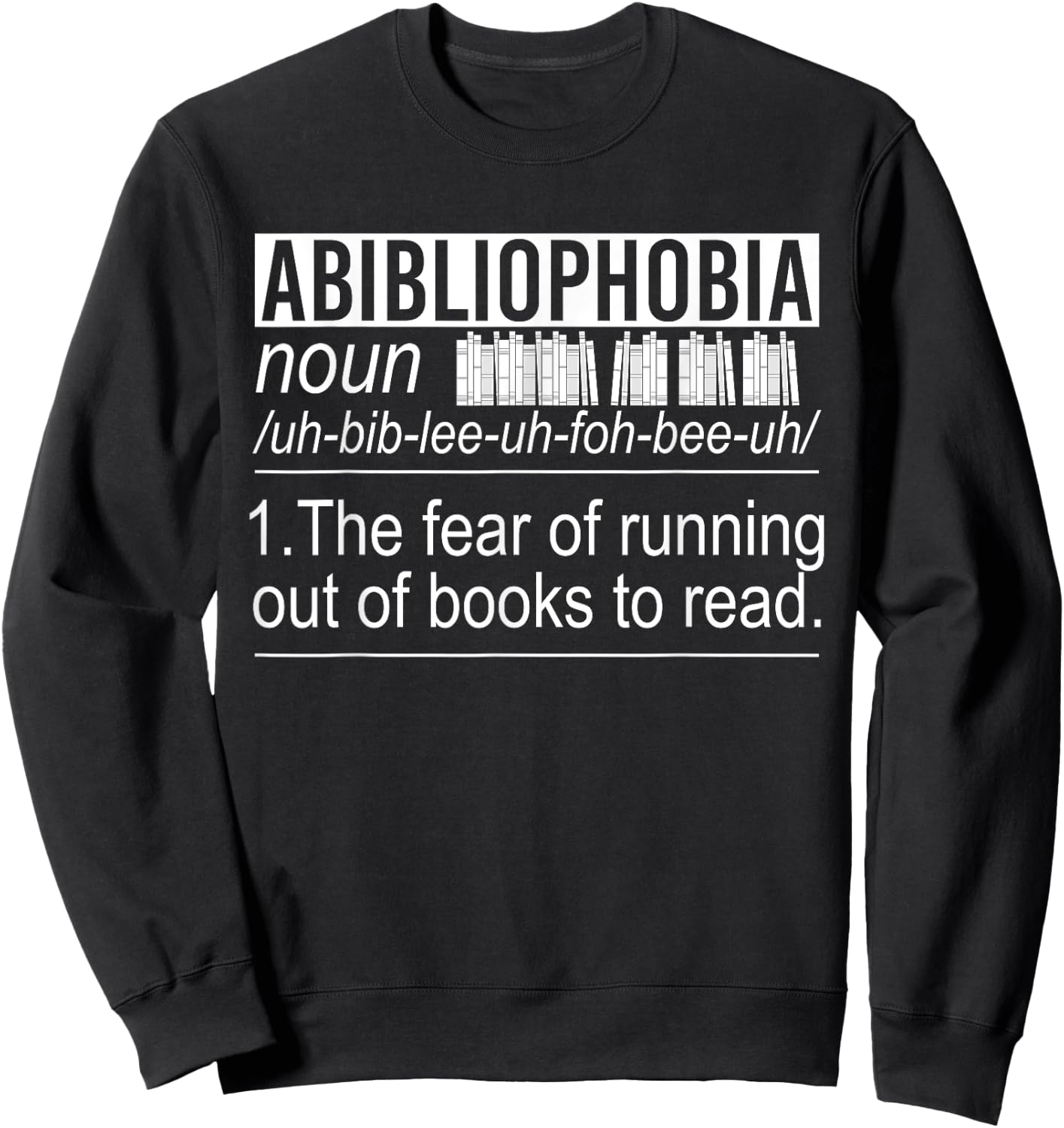 Funny Book Nerd Gift Book Lover Bibliophile Bookworm Reading Sweatshirt - Sweatshirt | Black