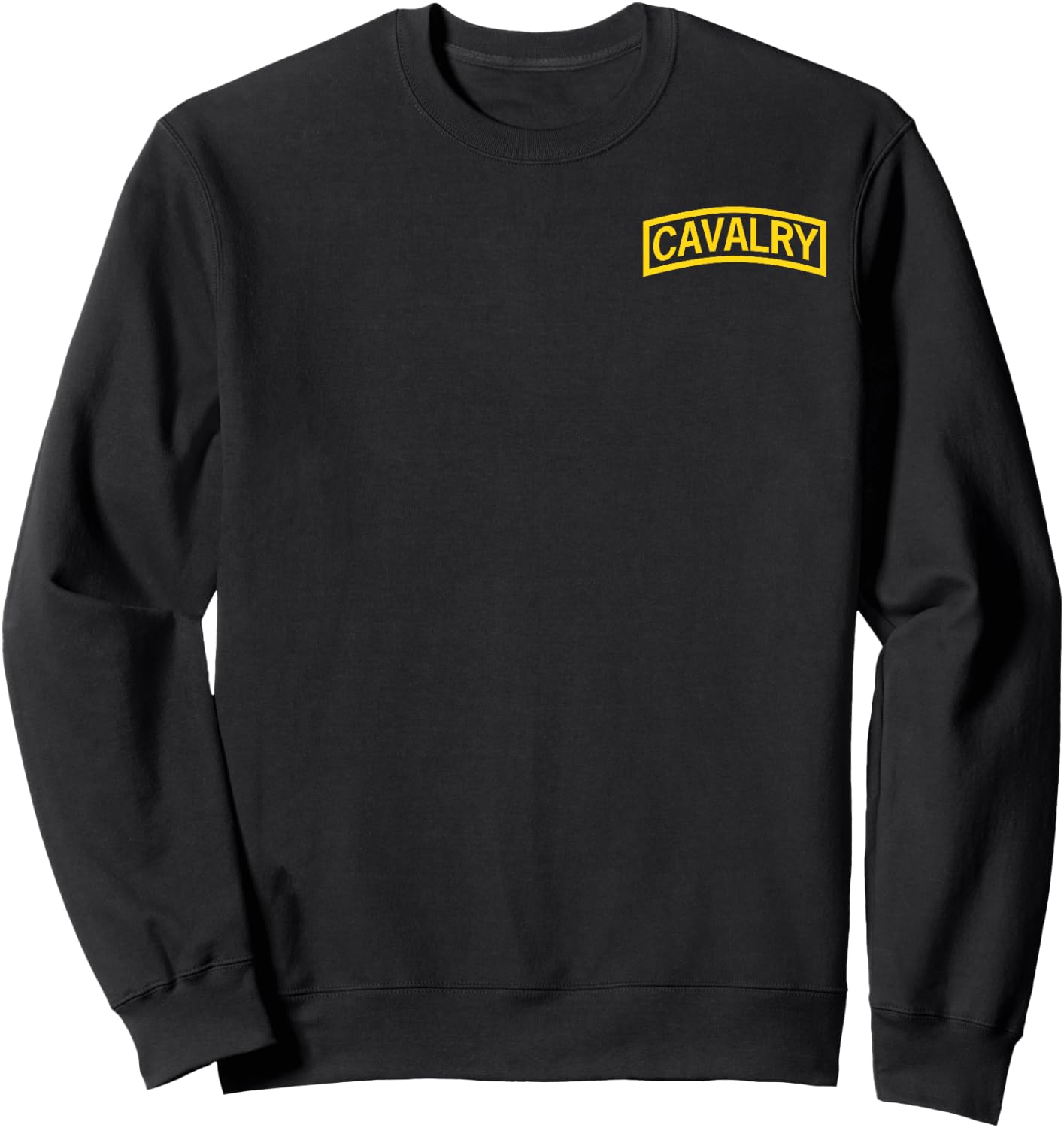 Cavalry Branch Insignia - CAV Scout 19 Delta - 19D - Army Sweatshirt - Sweatshirt | Black
