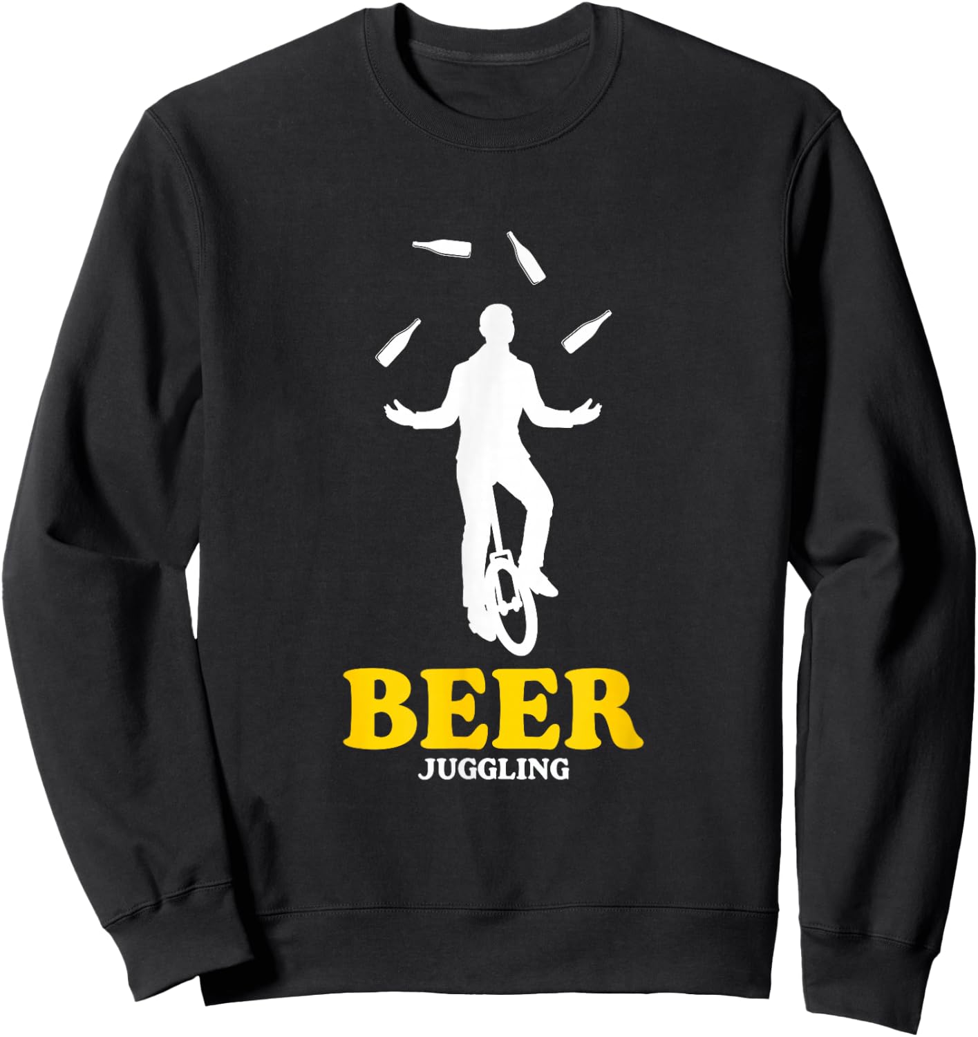Funny Beer Juggling | Beer Bottles Juggler Sweatshirt - Sweatshirt | Black