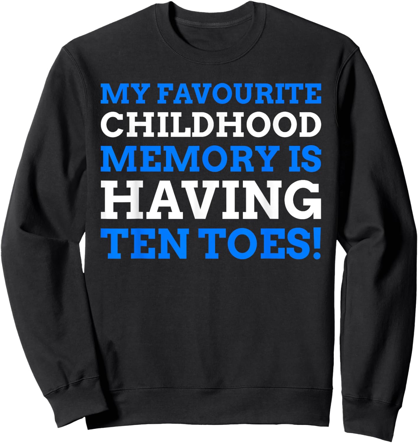 Diabetes Amputated Toes Gifts & Funny Toe Amputee Sweatshirt - Sweatshirt | Black