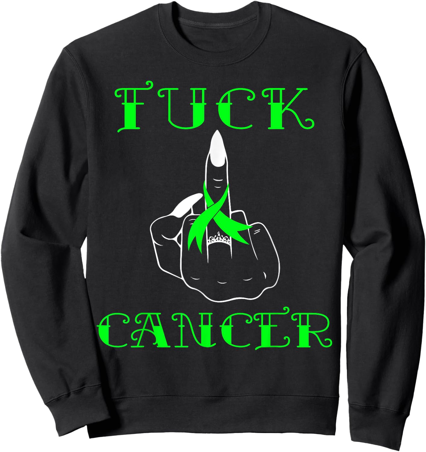 Fuck Cancer Tattoos Survivor Non-Hodgkin Lymphoma Cancer Sweatshirt - Sweatshirt | Black