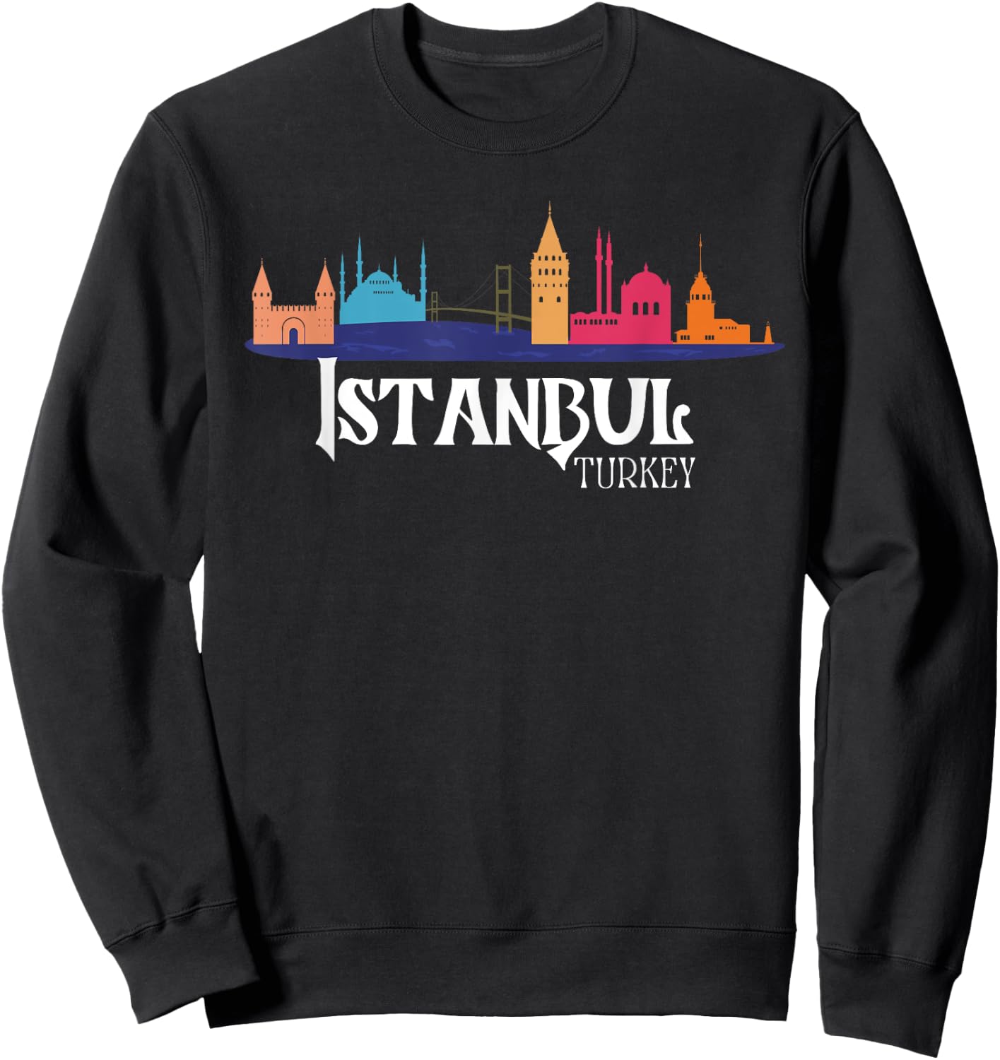 Istanbul Turkey Souvenir Sweatshirt - Sweatshirt | Black