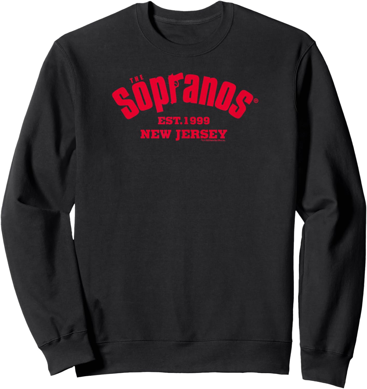 The Sopranos 1999 New Jersey Adult Sweatshirt - Sweatshirt | Black