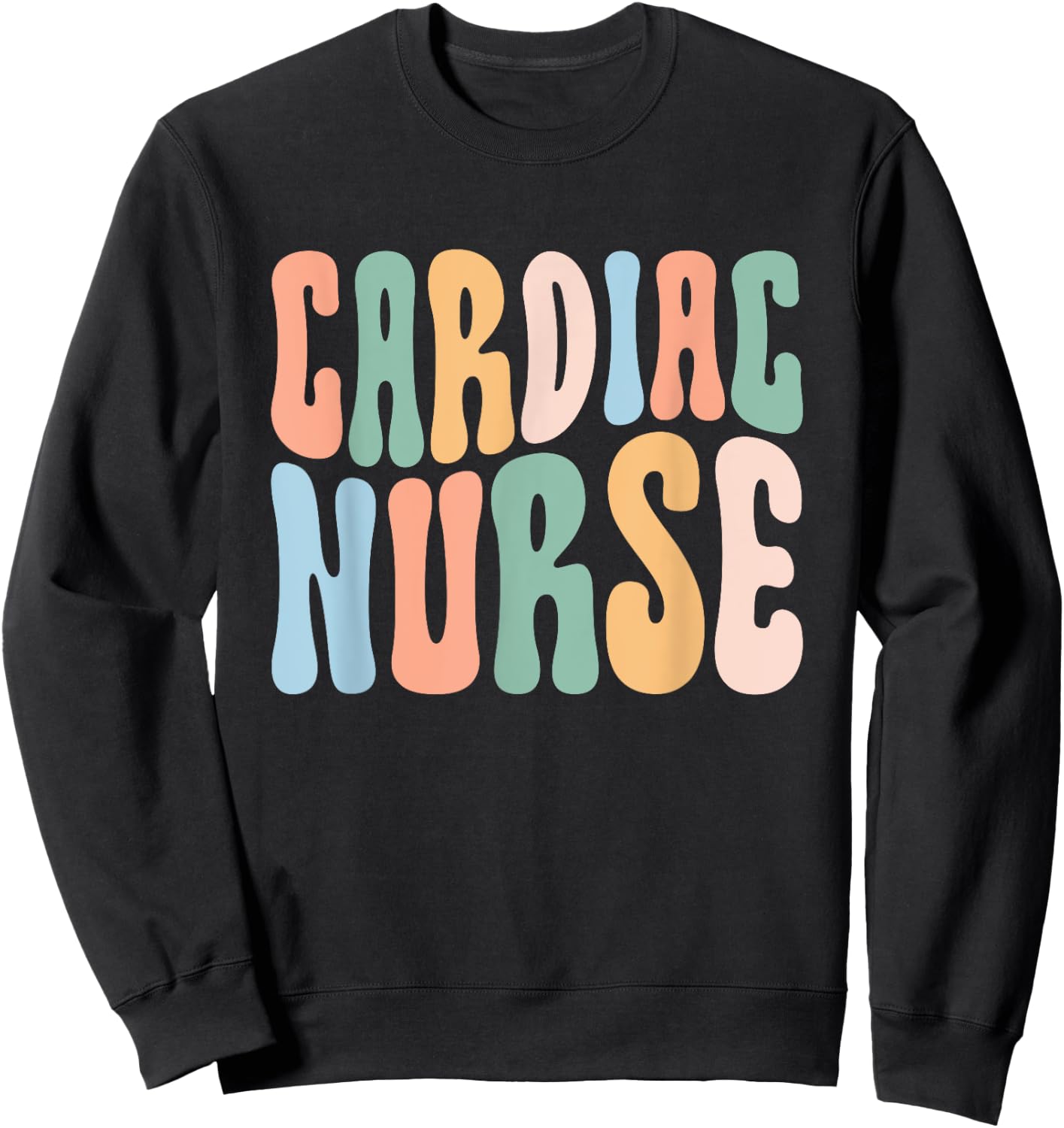 Cardiac Nurse Cardiovascular Nurse , Women's Nurse Themed, Black, Small, Short Sleeve, Classic Fit, -Adults Sweatshirt - Sweatshirt | Black
