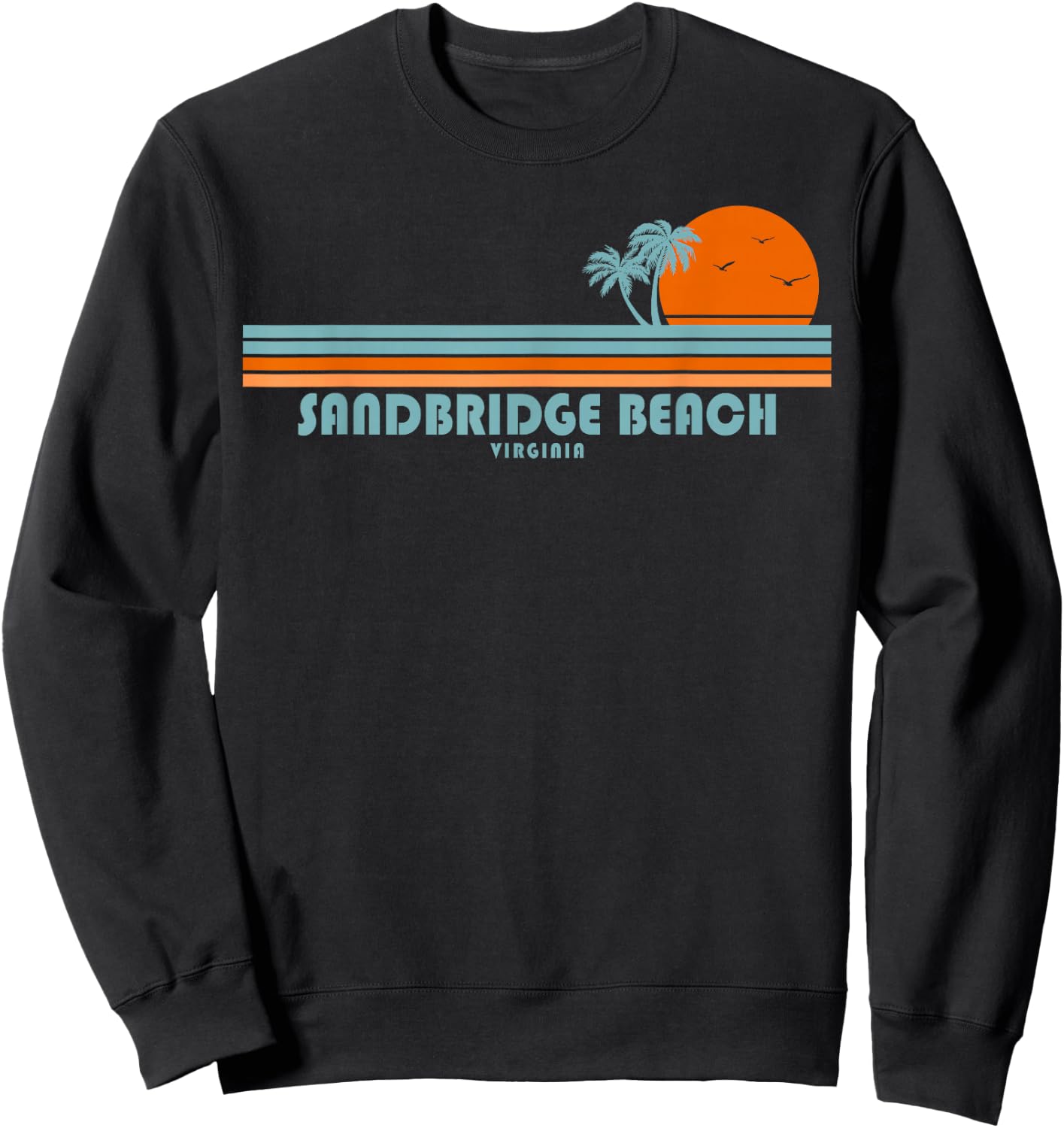 Sandbridge Beach Virginia Sweatshirt - Sweatshirt | Black